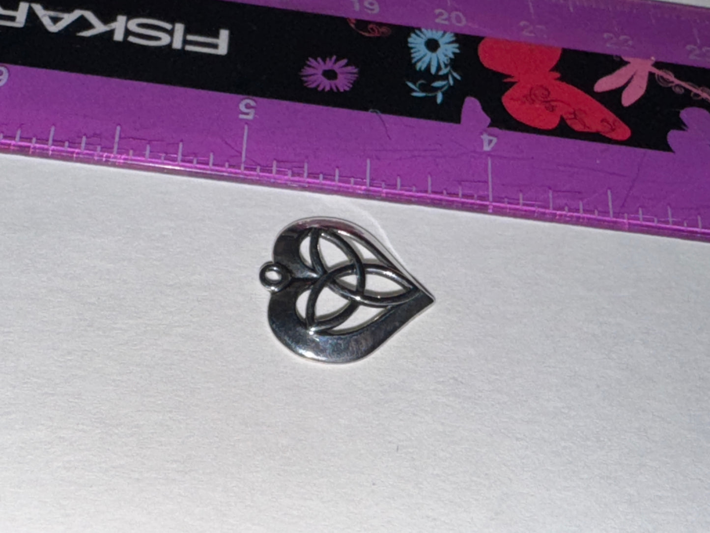Triquetra Heart Design Sterling Silver Pendant