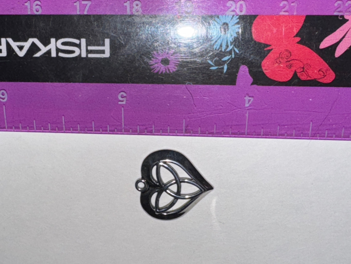 Triquetra Heart Design Sterling Silver Pendant