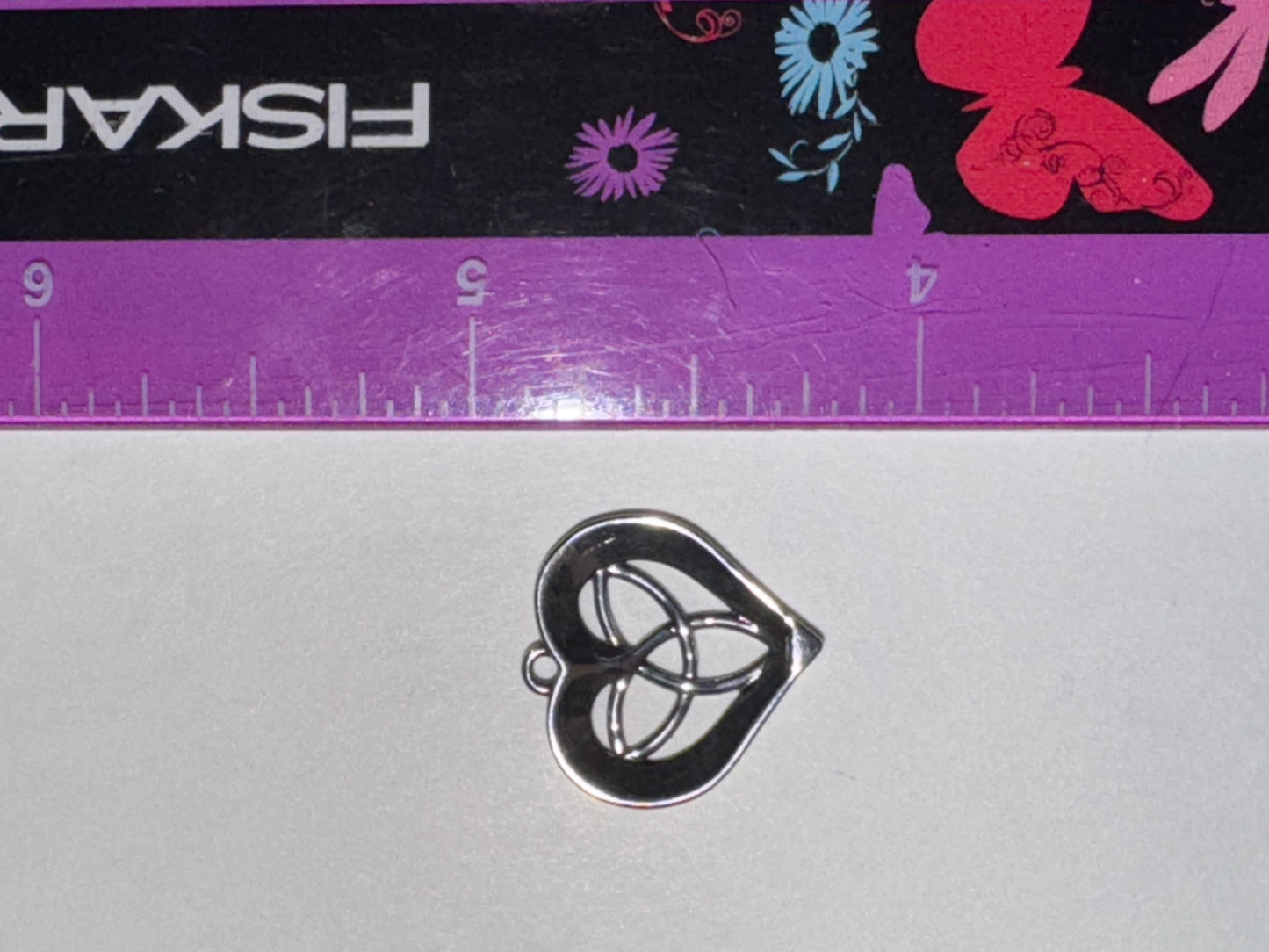 Triquetra Heart Design Sterling Silver Pendant