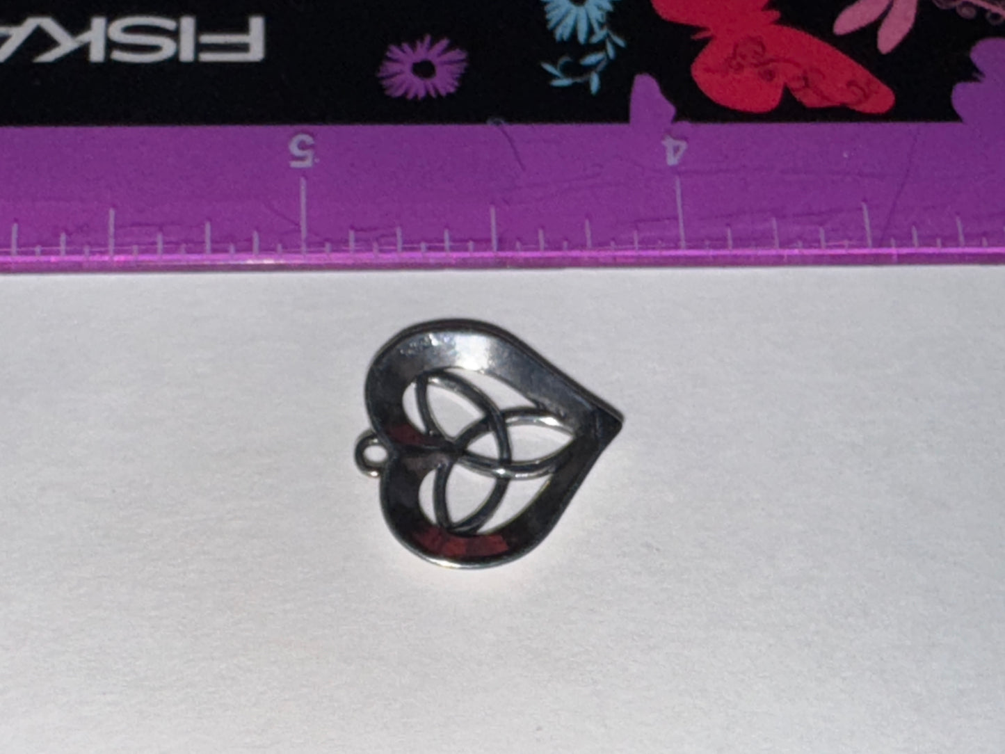 Triquetra Heart Design Sterling Silver Pendant