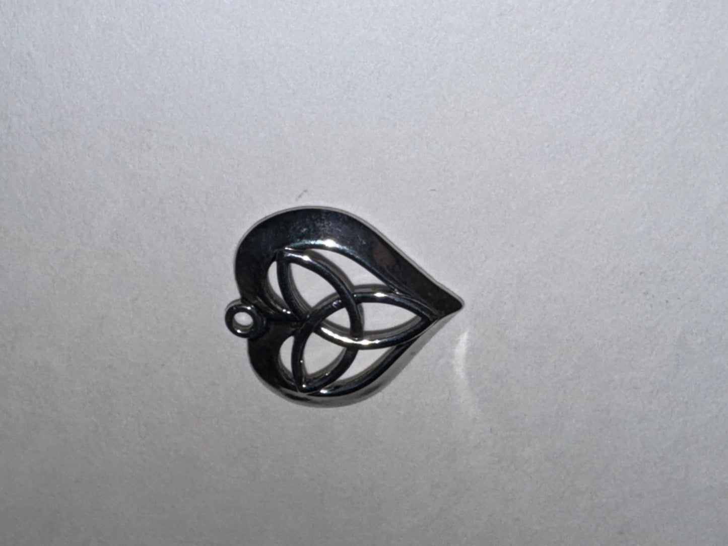 Triquetra Heart Design Sterling Silver Pendant