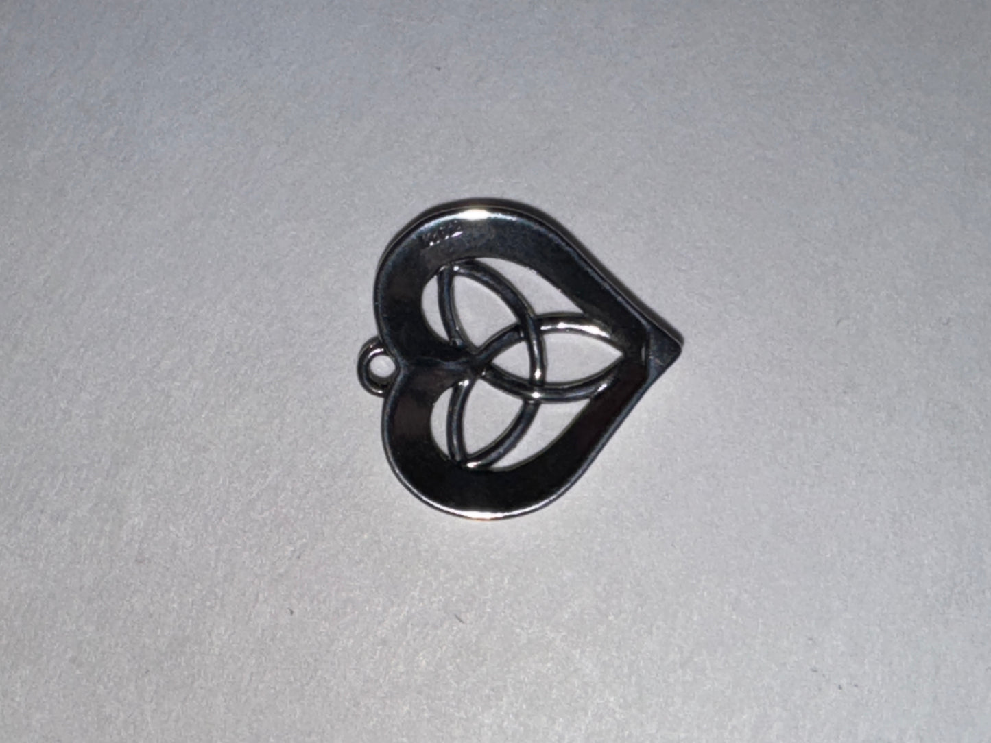 Triquetra Heart Design Sterling Silver Pendant
