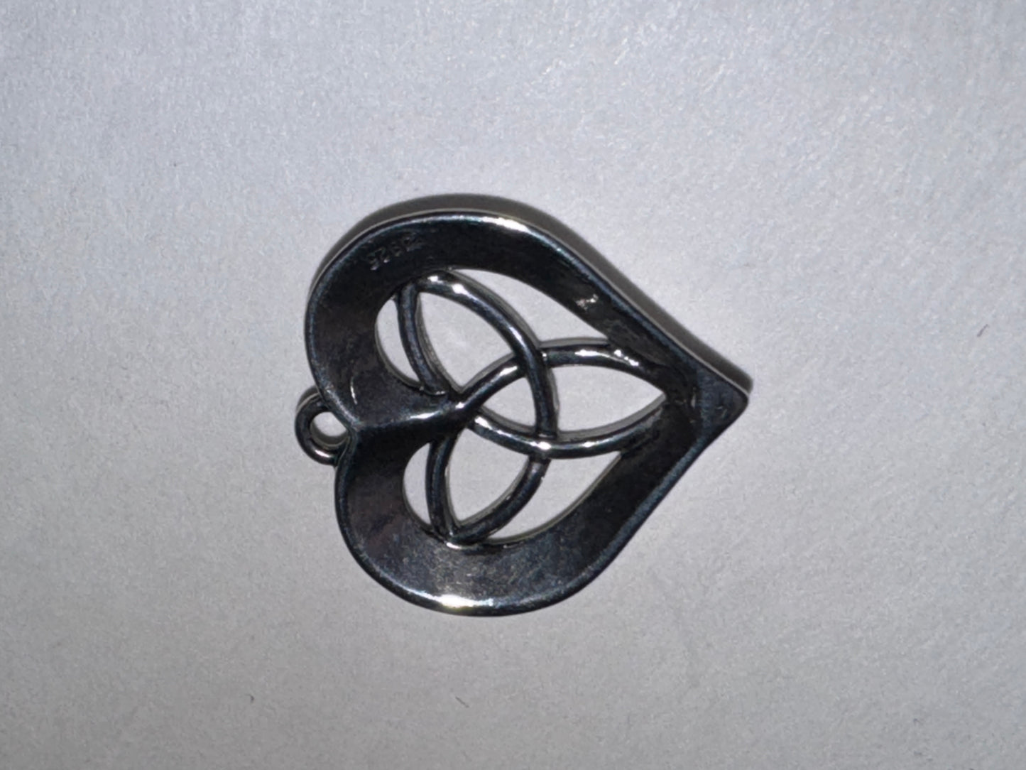 Triquetra Heart Design Sterling Silver Pendant
