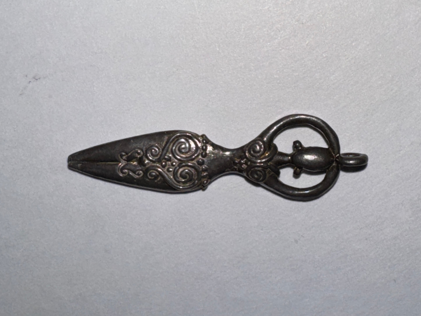 Silver Ornate Celtic Goddess Pendant