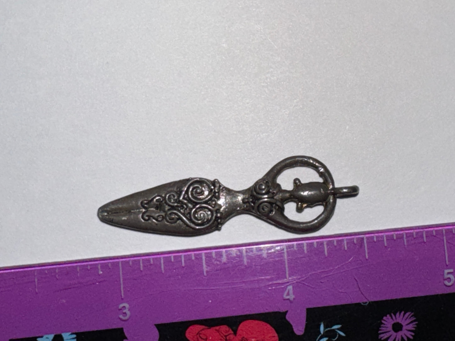 Silver Ornate Celtic Goddess Pendant