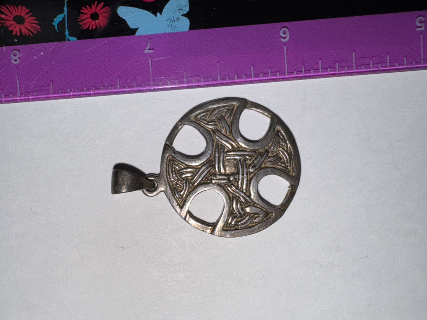 Sterling Silver Circular Celtic Knot Pendant
