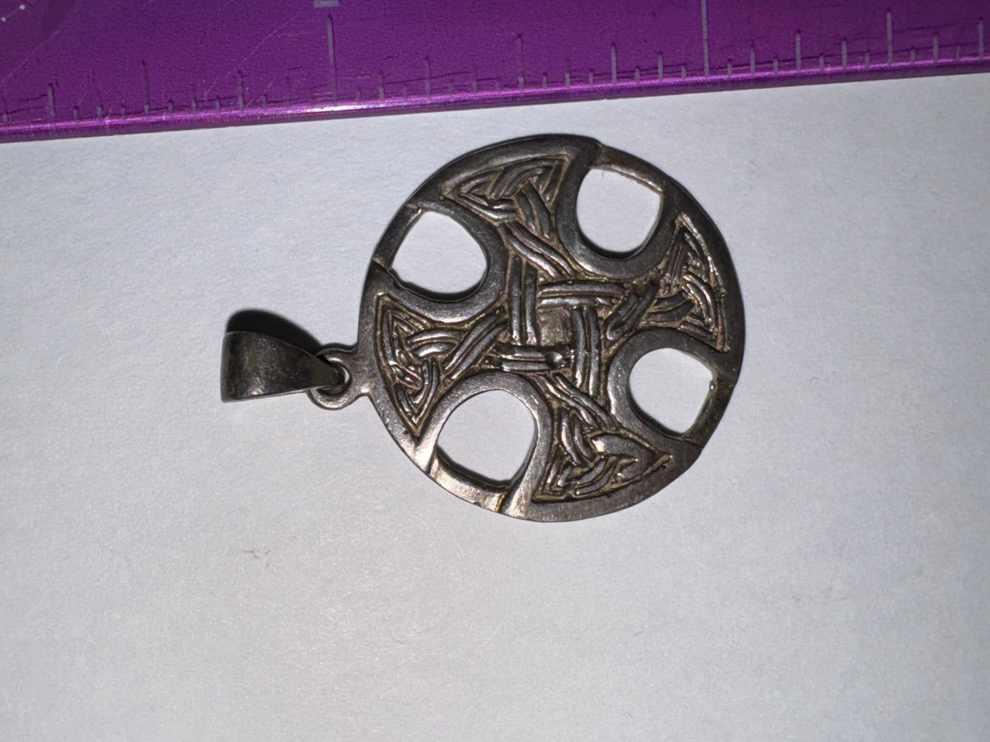 Sterling Silver Circular Celtic Knot Pendant