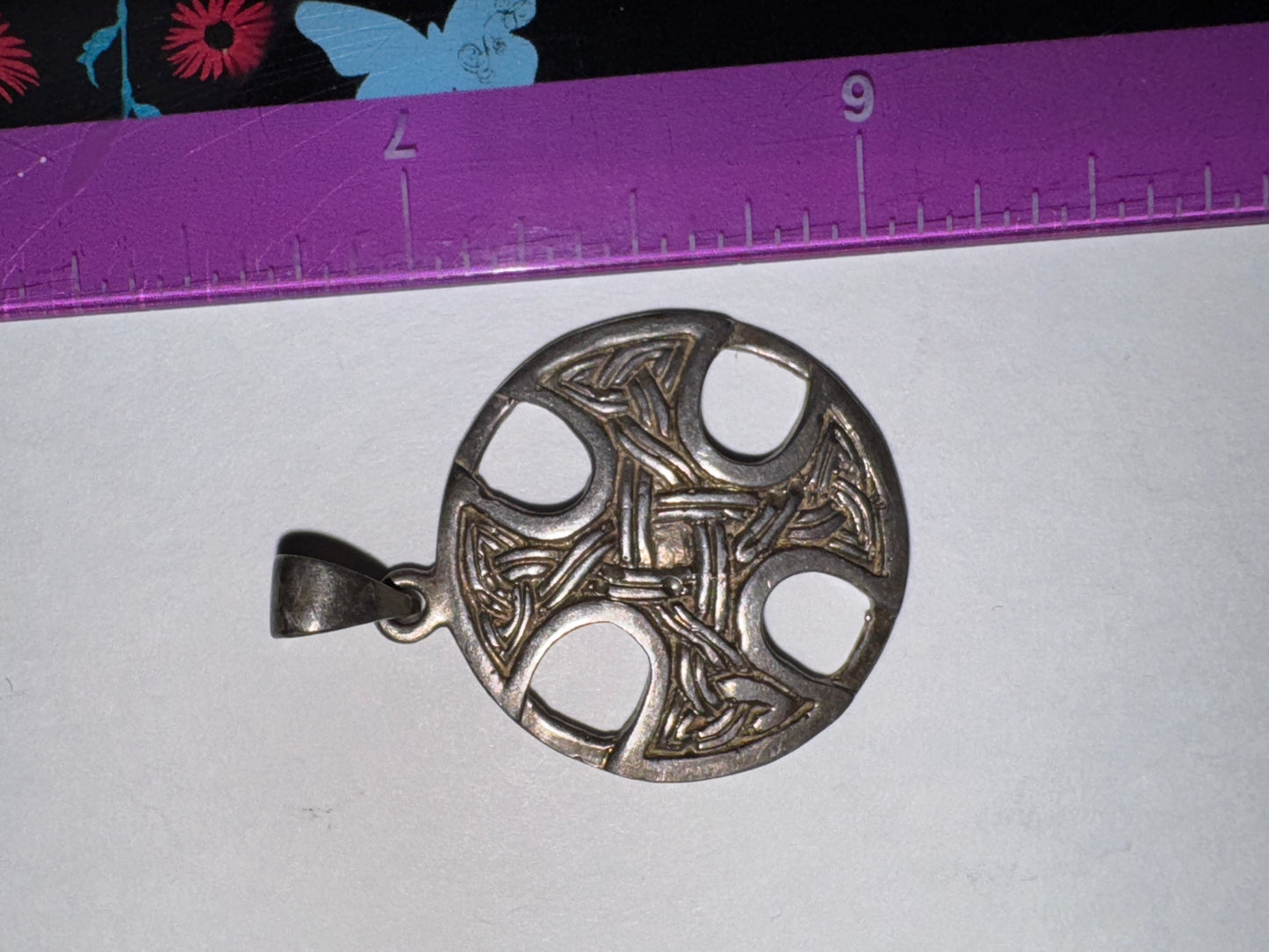 Sterling Silver Circular Celtic Knot Pendant