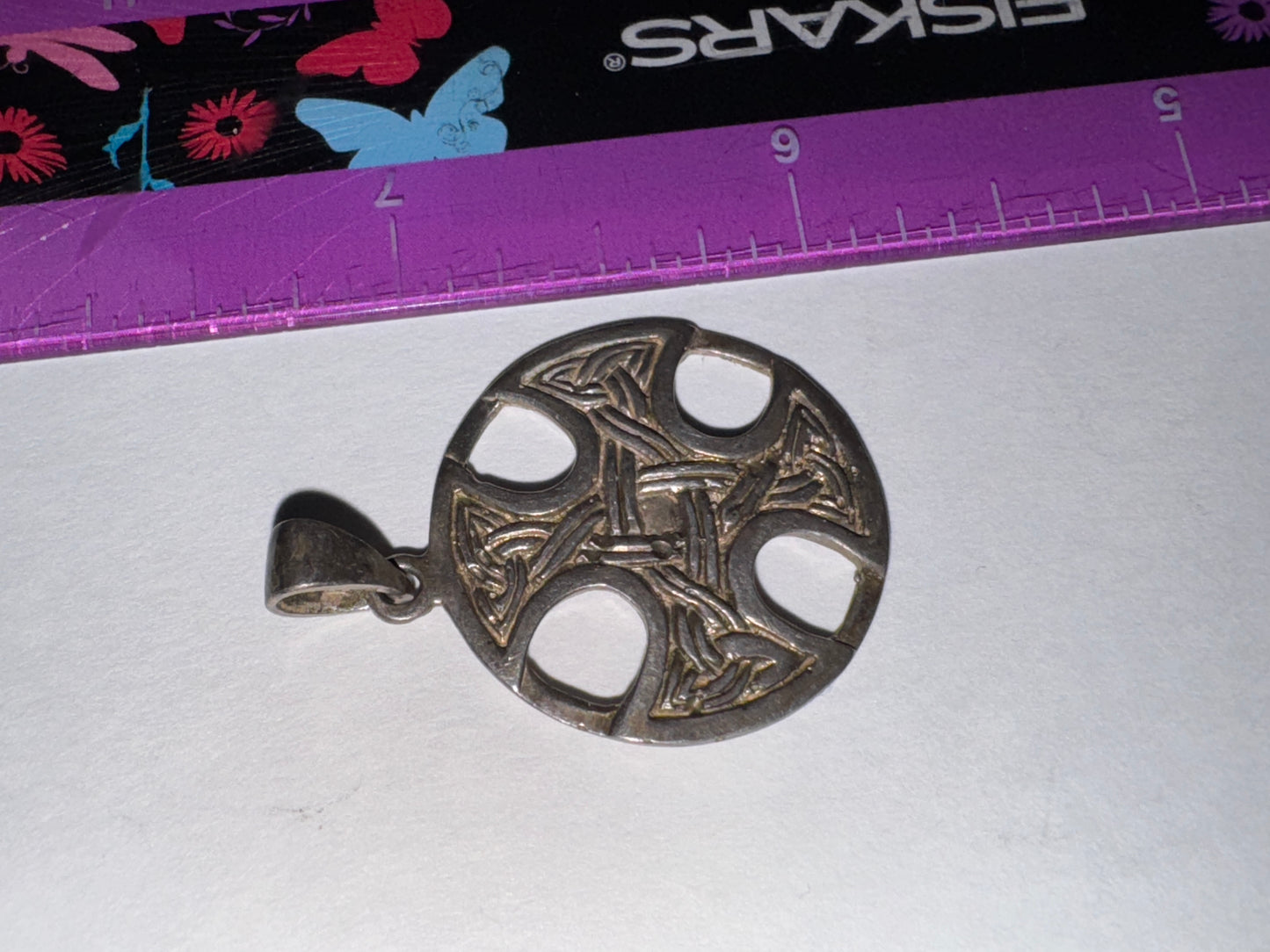 Sterling Silver Circular Celtic Knot Pendant