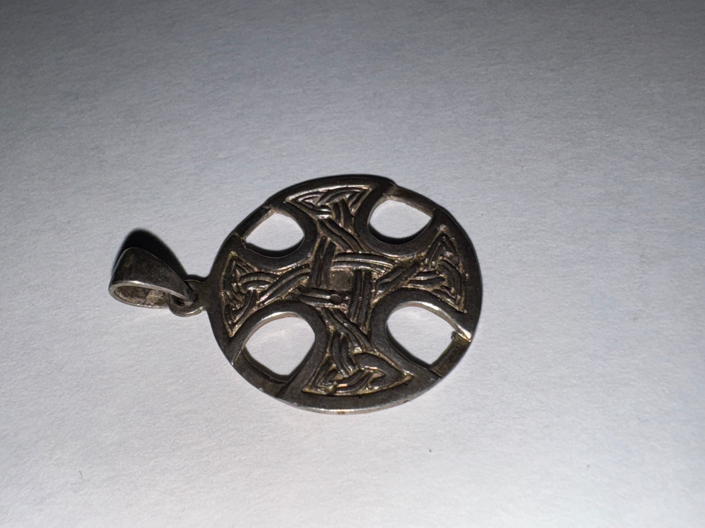 Sterling Silver Circular Celtic Knot Pendant