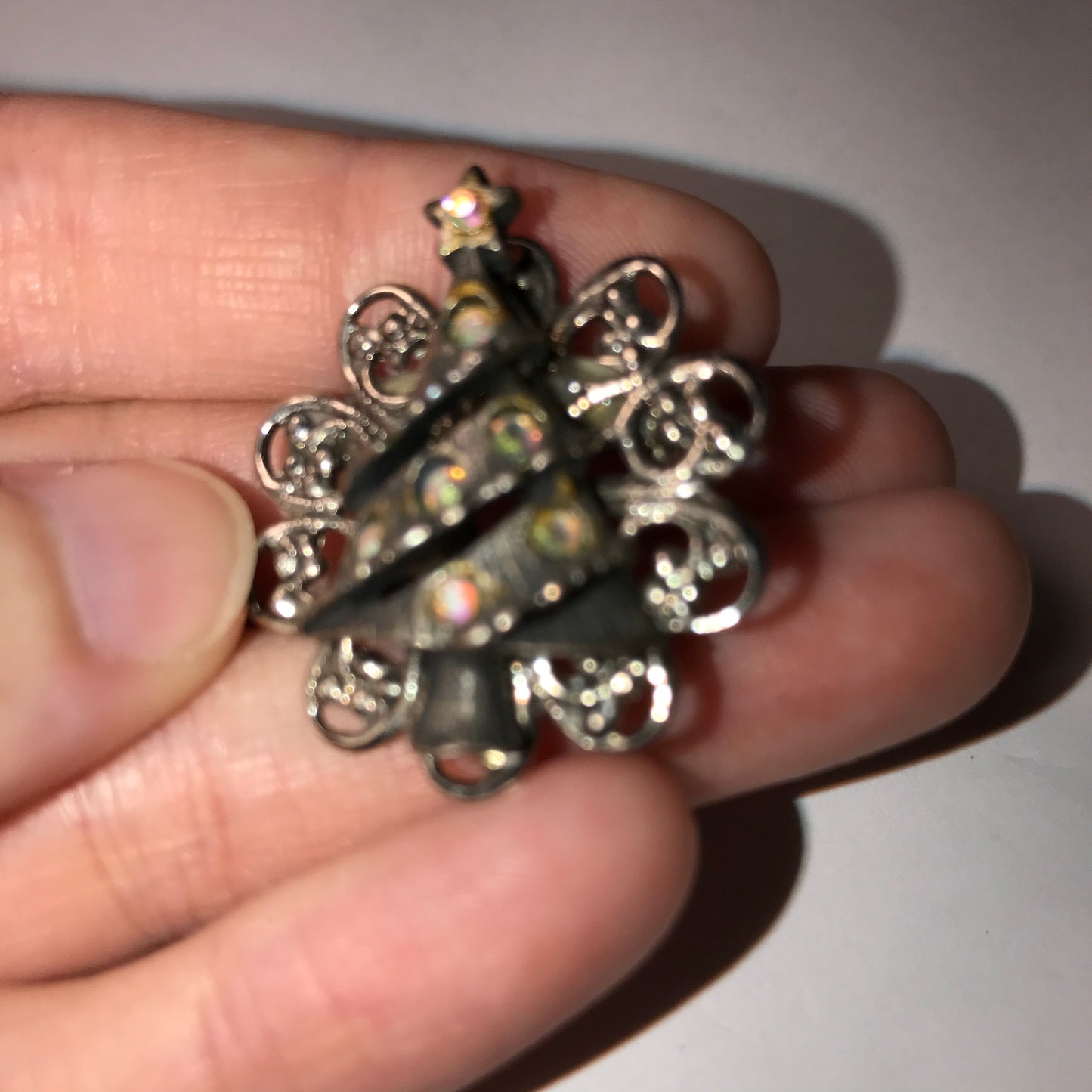 Pewter Christmas Tree Pin