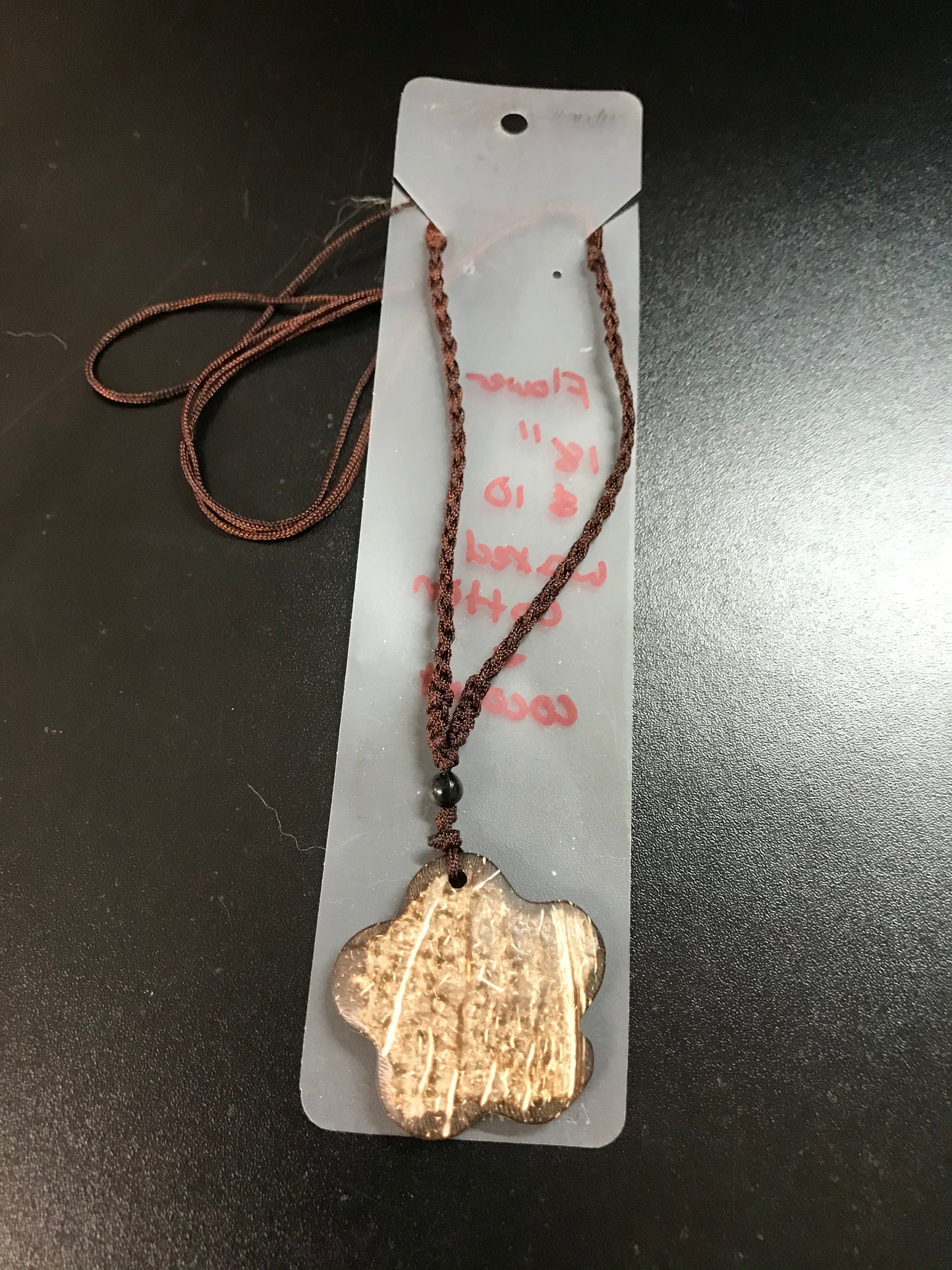18" Adjustable Cotton and Coconut Shell Necklaces