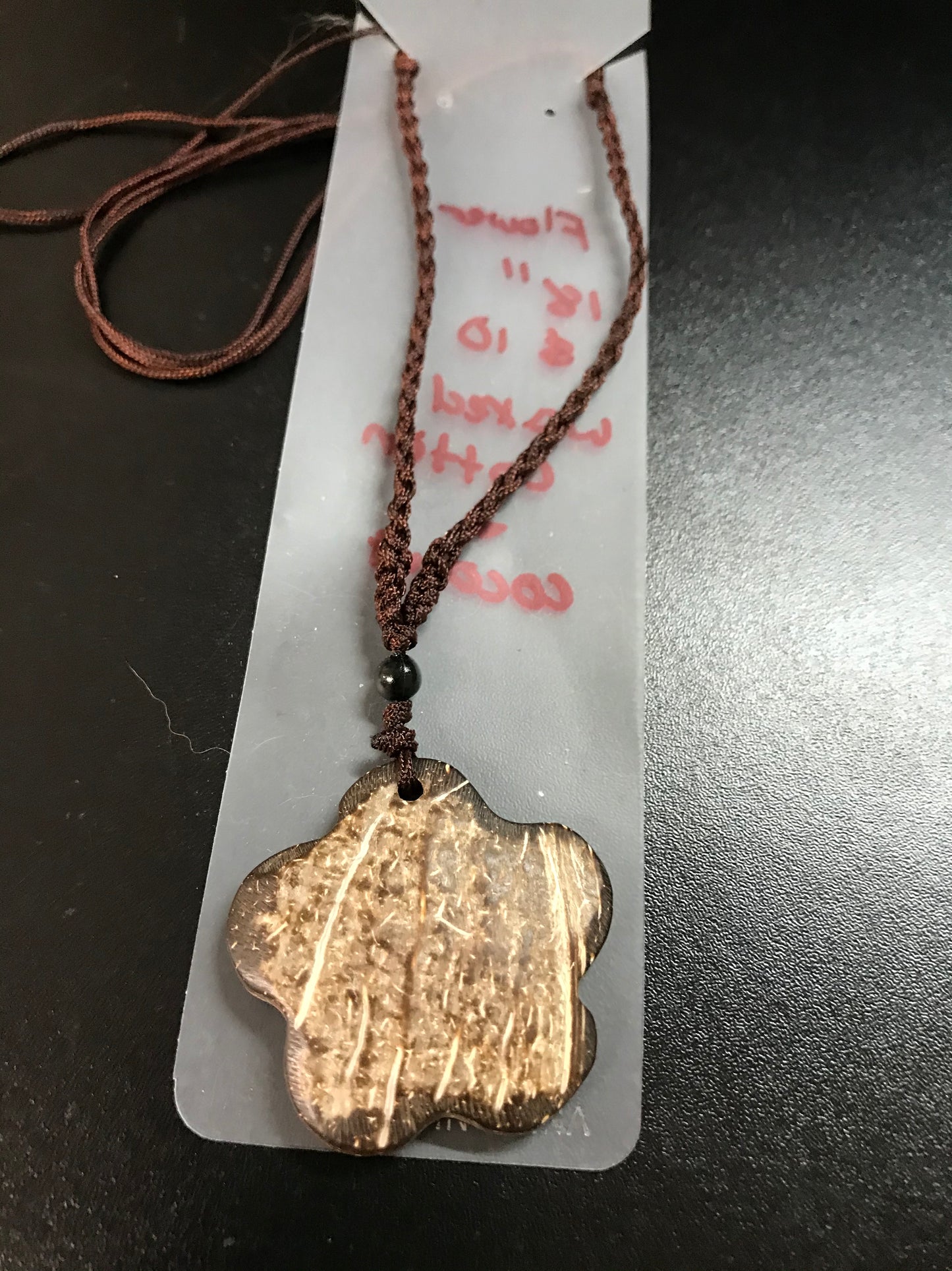 18" Adjustable Cotton and Coconut Shell Necklaces
