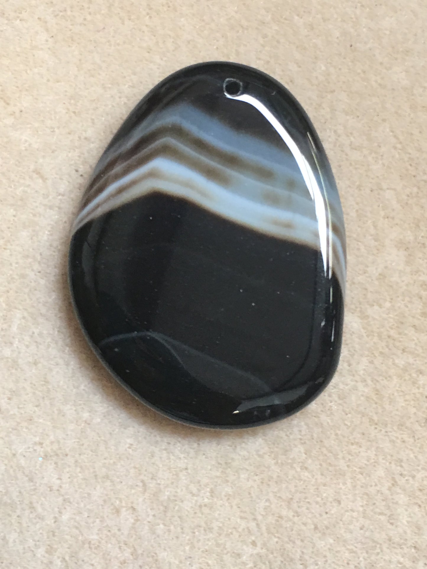 Coffee Onyx Agate Oval Pendant