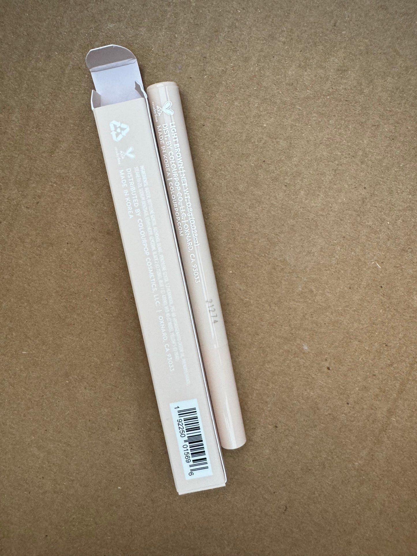 ColourPop Light Brown Brow Pen