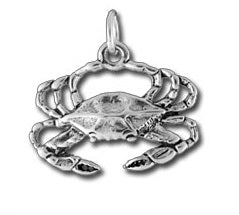 Sterling Silver Crab Pendant