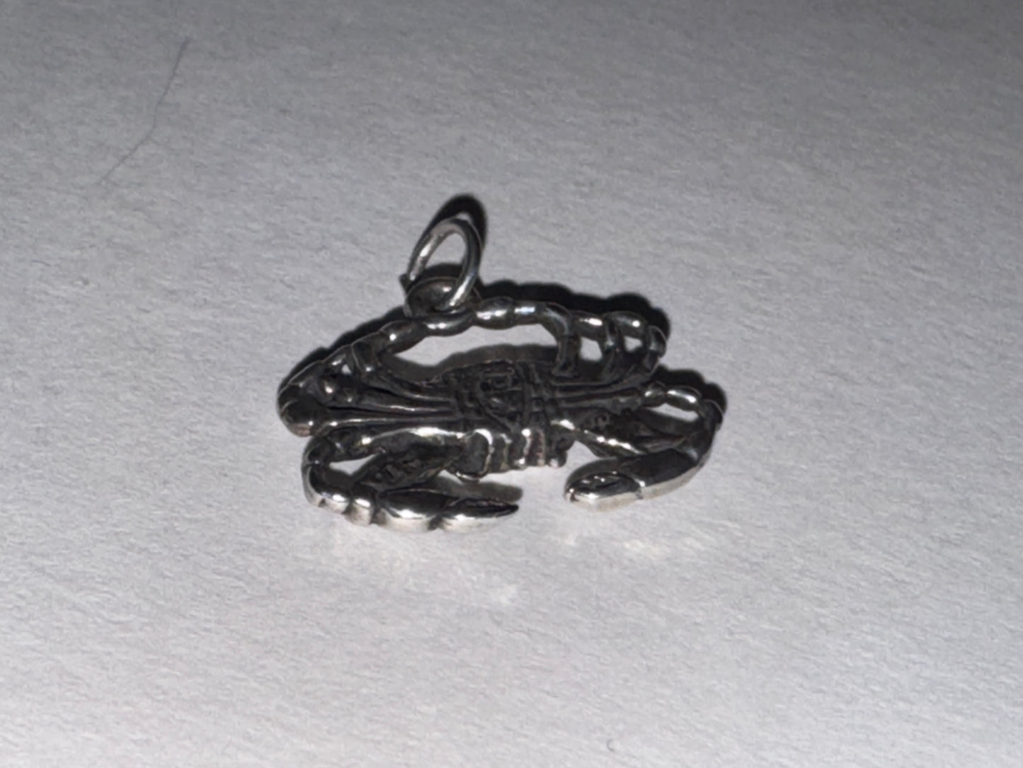 Sterling Silver Crab Pendant