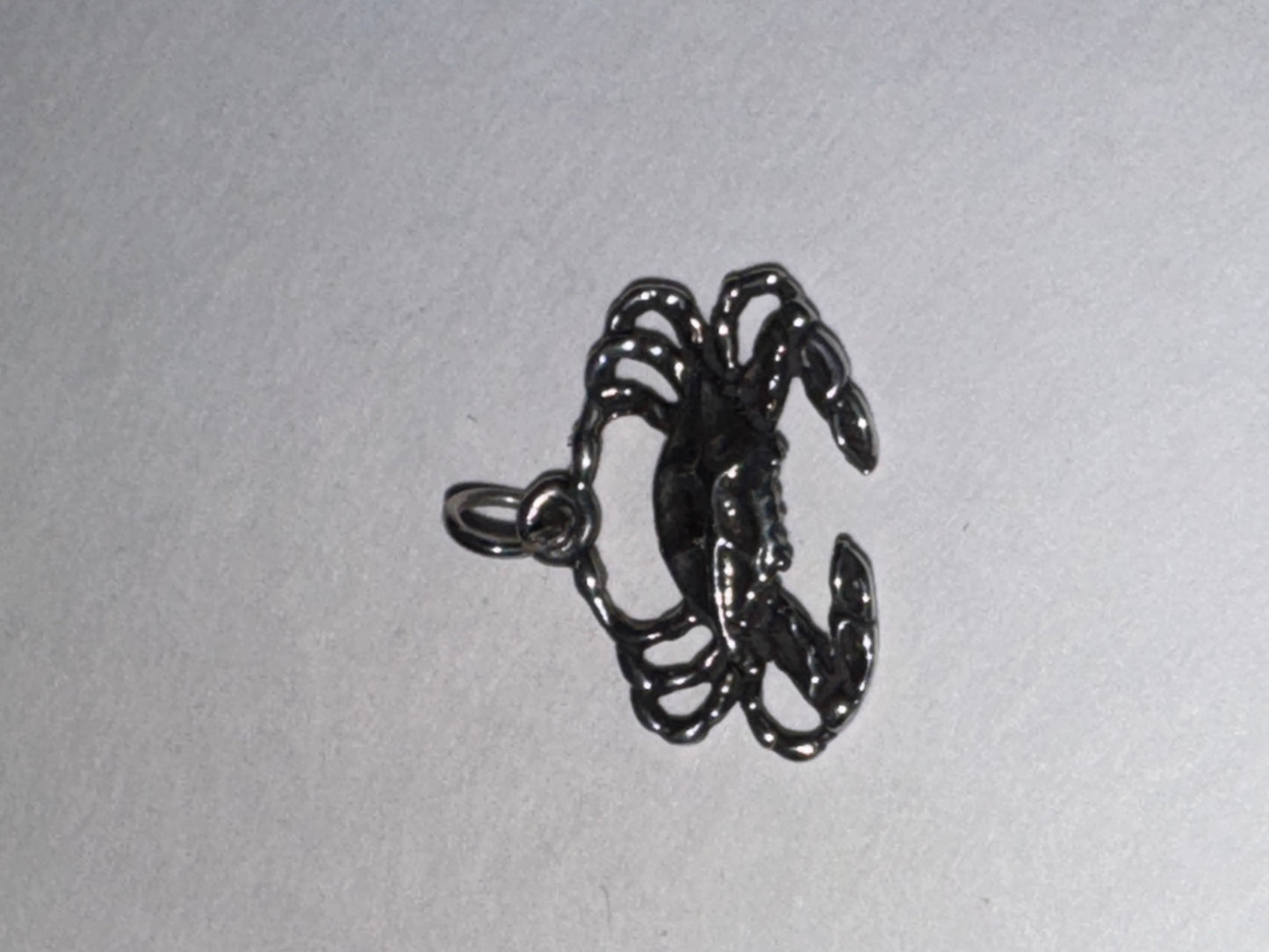 Sterling Silver Crab Pendant