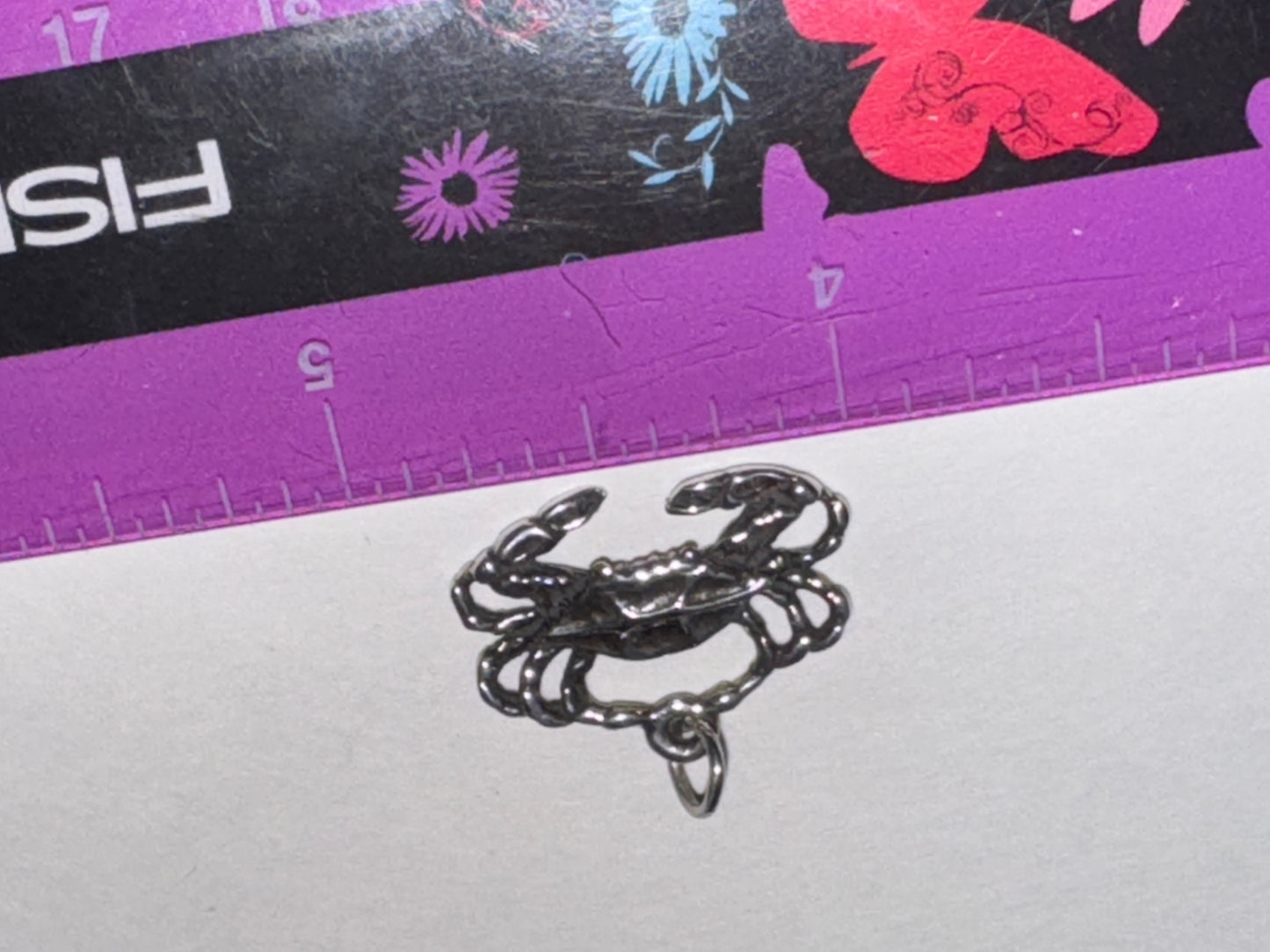 Sterling Silver Crab Pendant