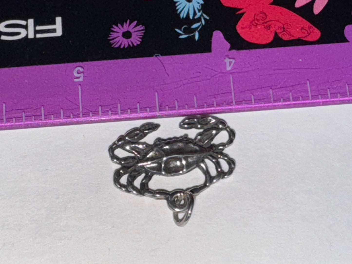 Sterling Silver Crab Pendant