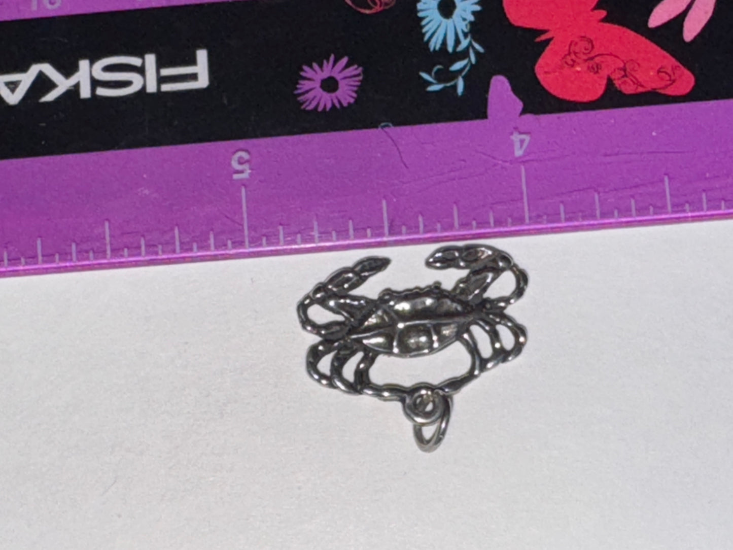 Sterling Silver Crab Pendant