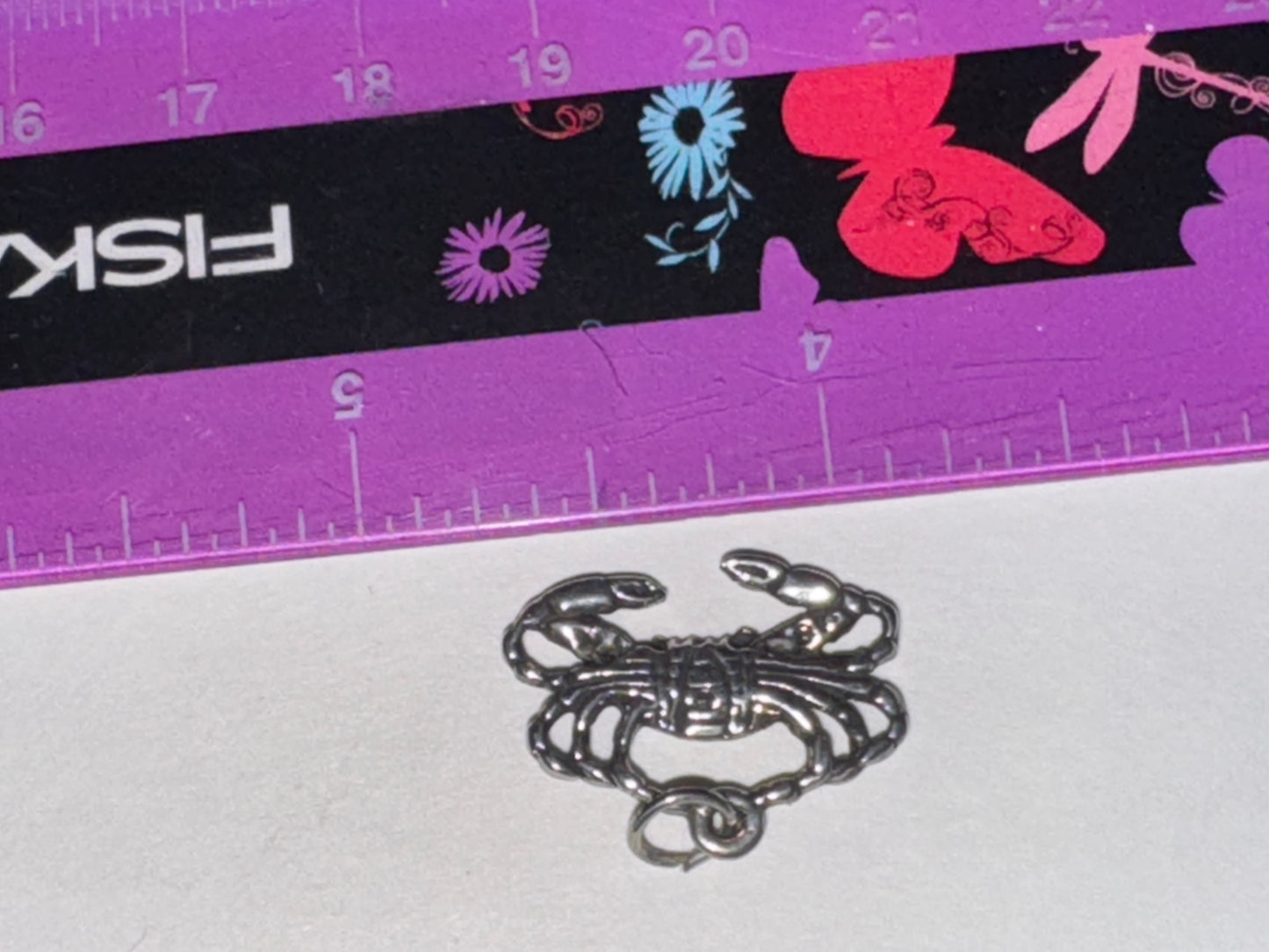 Sterling Silver Crab Pendant