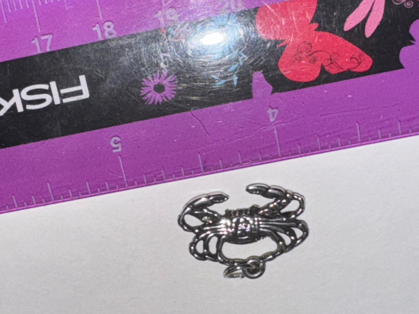 Sterling Silver Crab Pendant