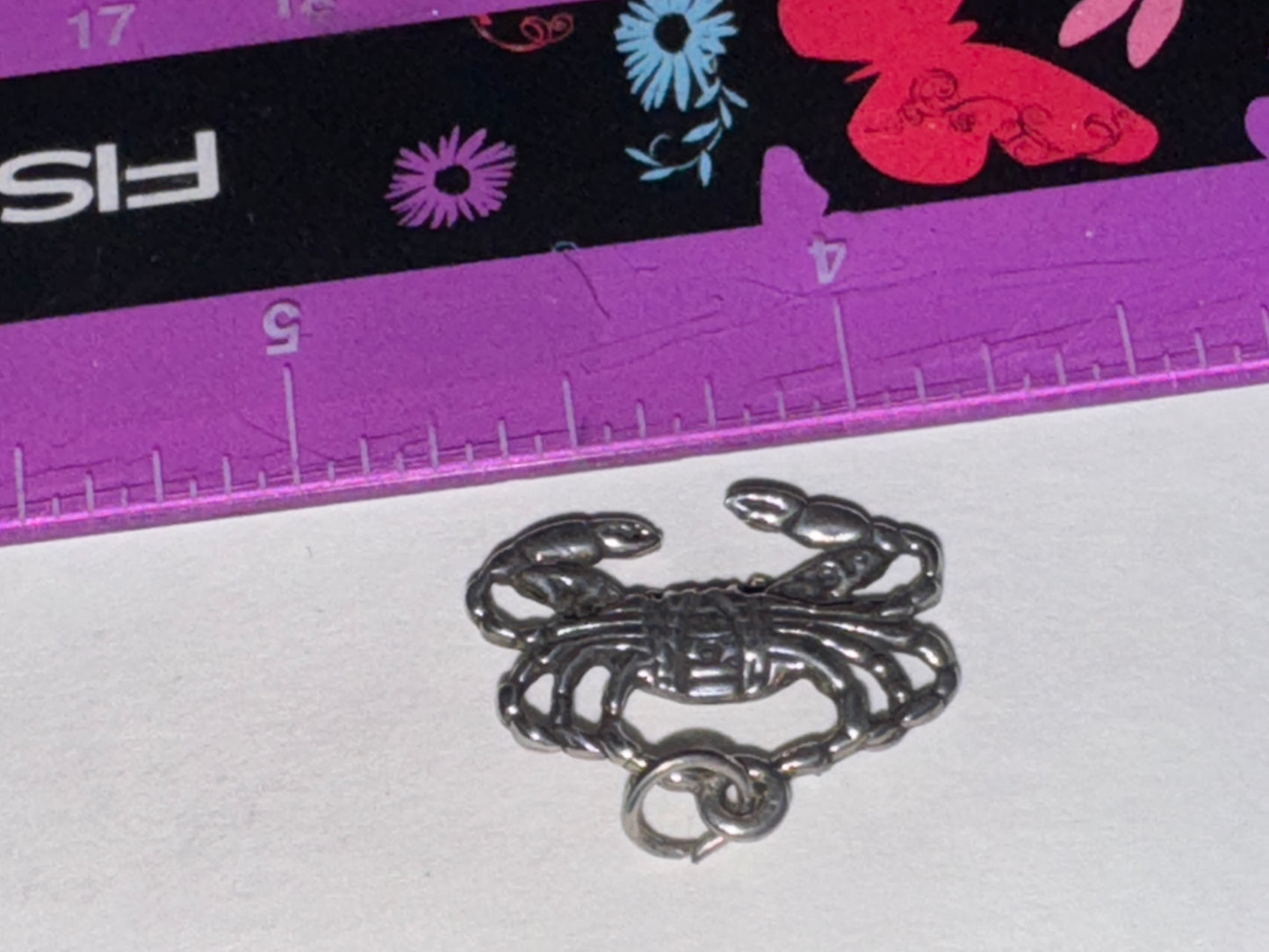 Sterling Silver Crab Pendant