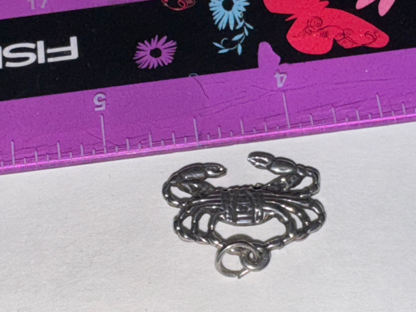 Sterling Silver Crab Pendant