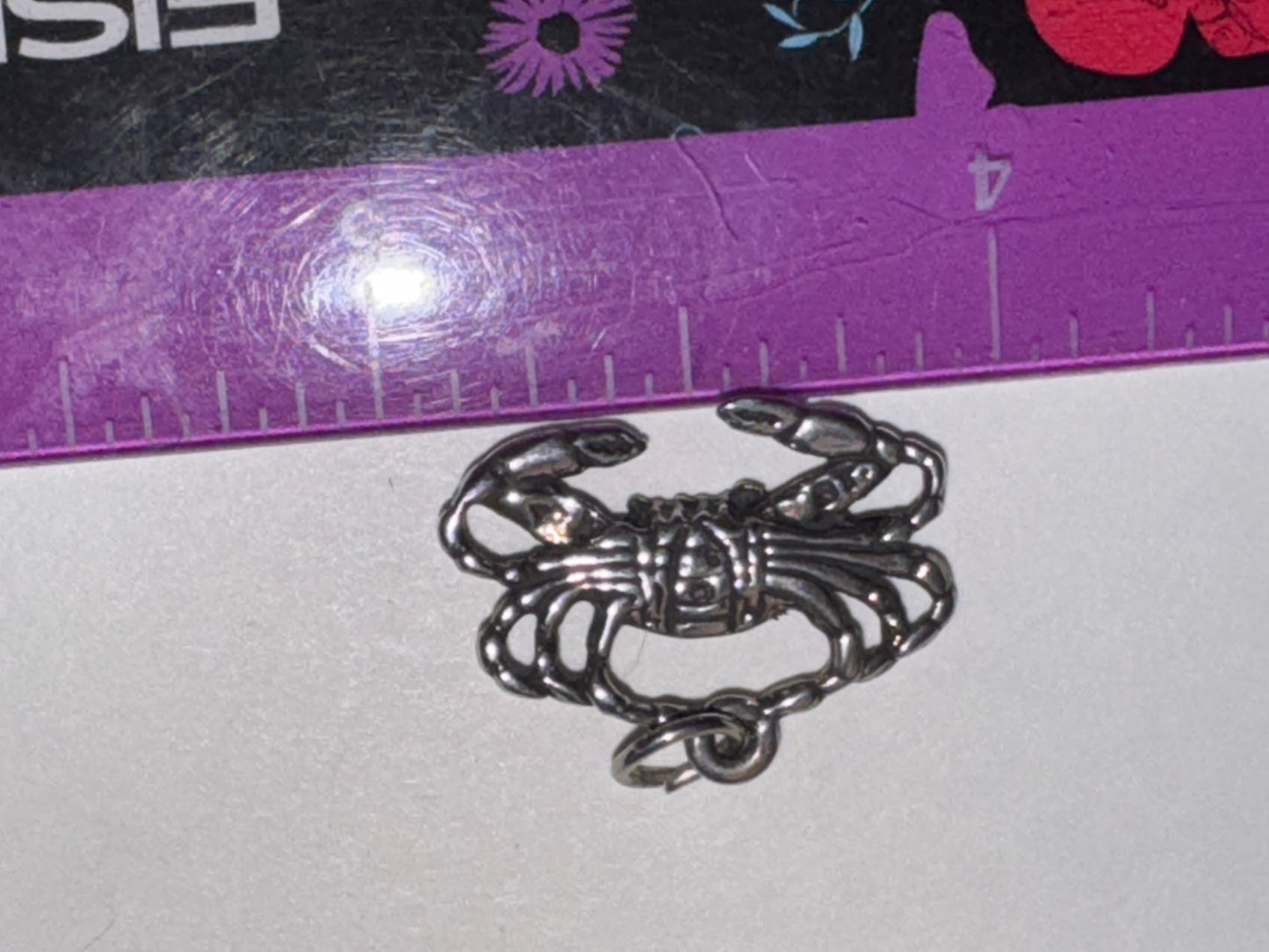 Sterling Silver Crab Pendant