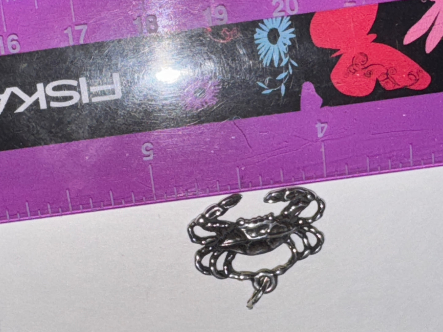 Sterling Silver Crab Pendant