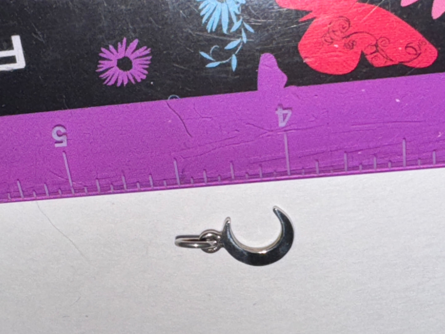 Tiny Crescent Moon Pendant