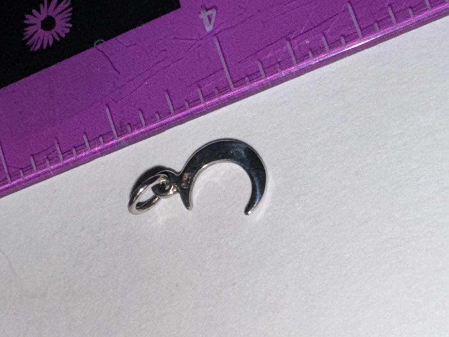 Tiny Crescent Moon Pendant
