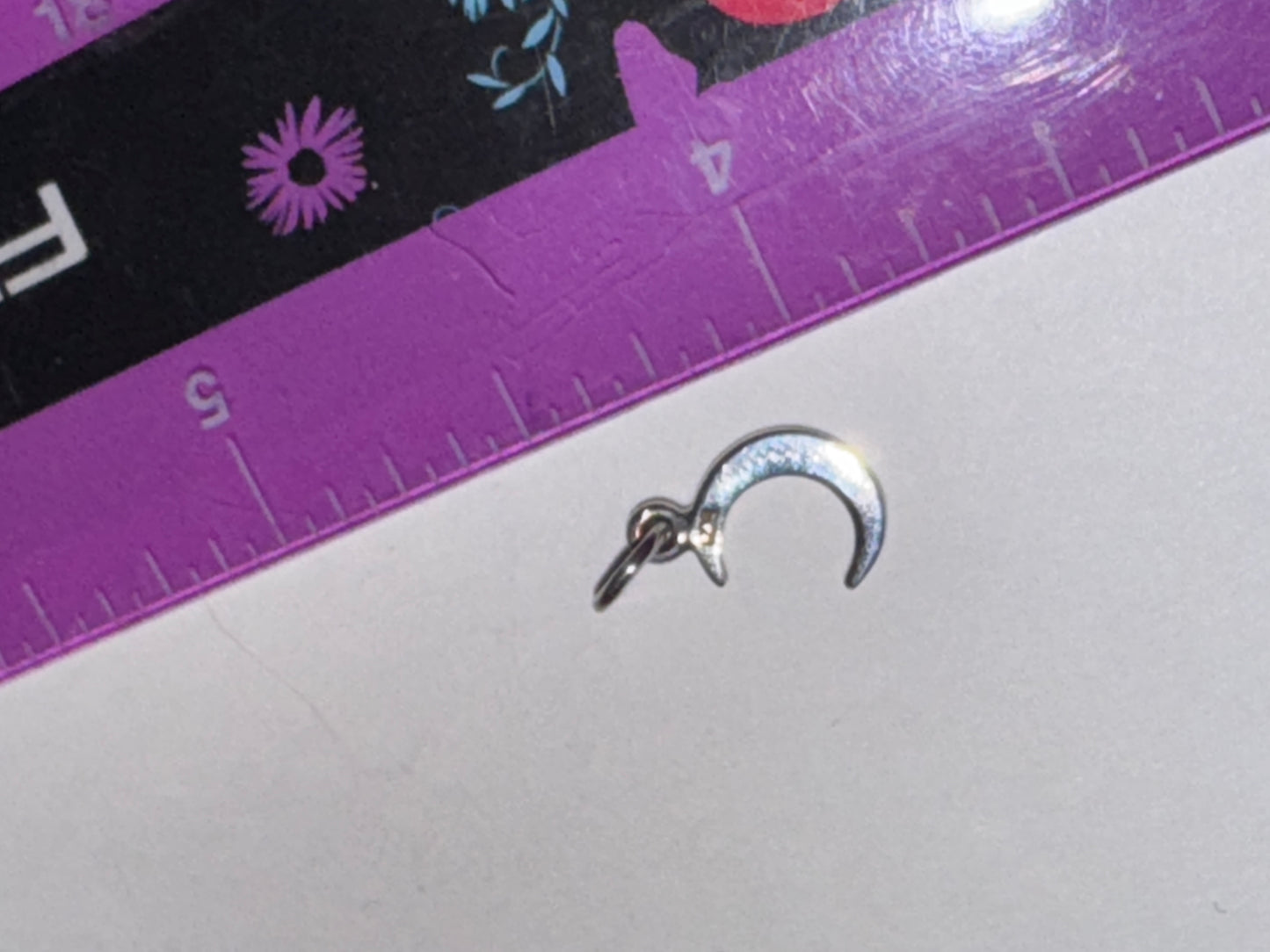 Tiny Crescent Moon Pendant