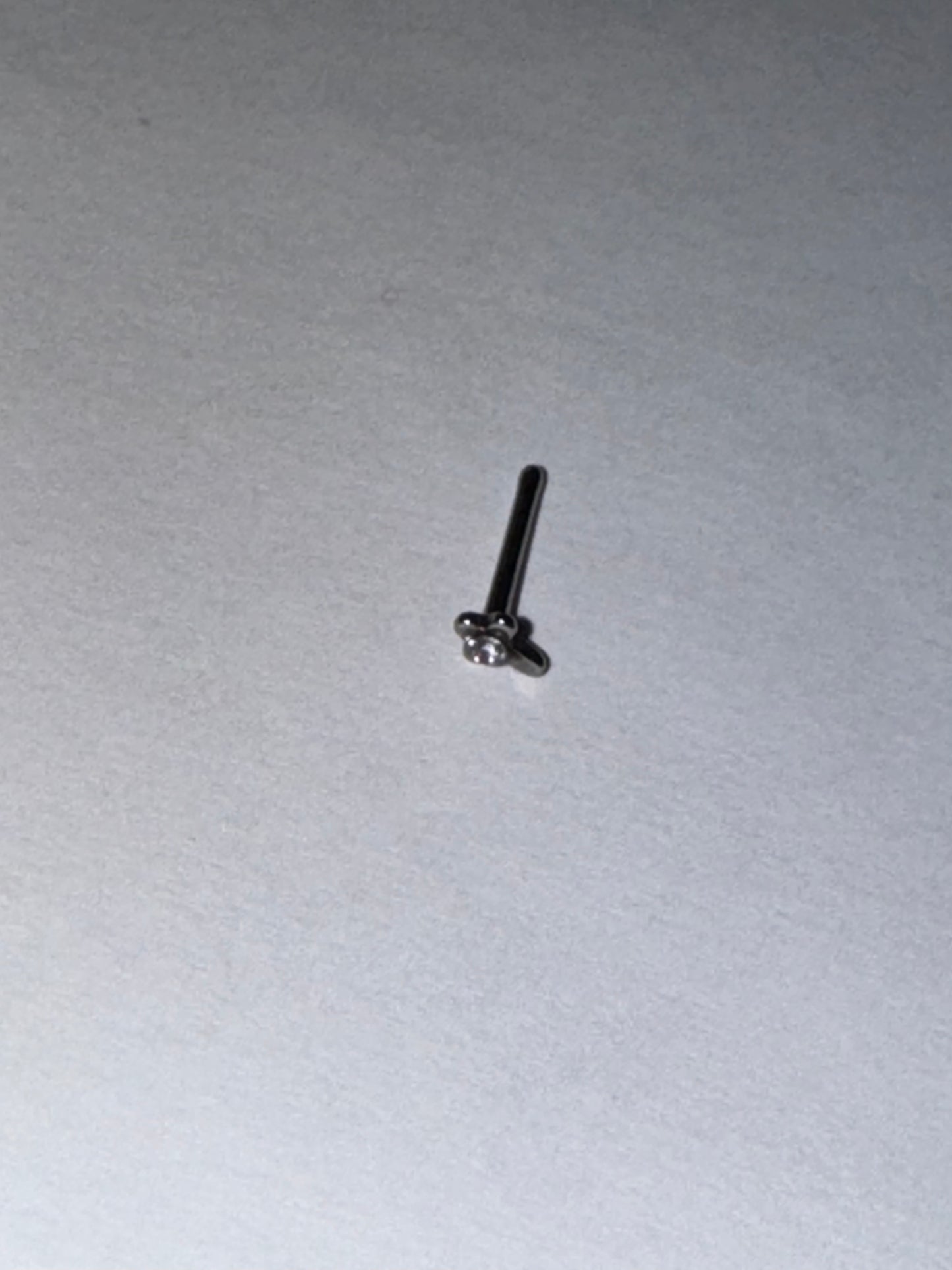 20 Gauge Straight Cross Nose Ring