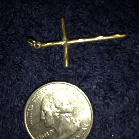 14Kt gold Simple Cross