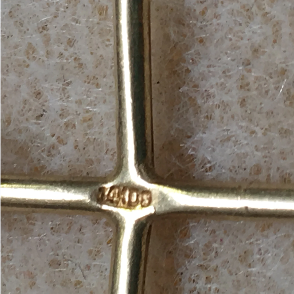 14Kt gold Simple Cross