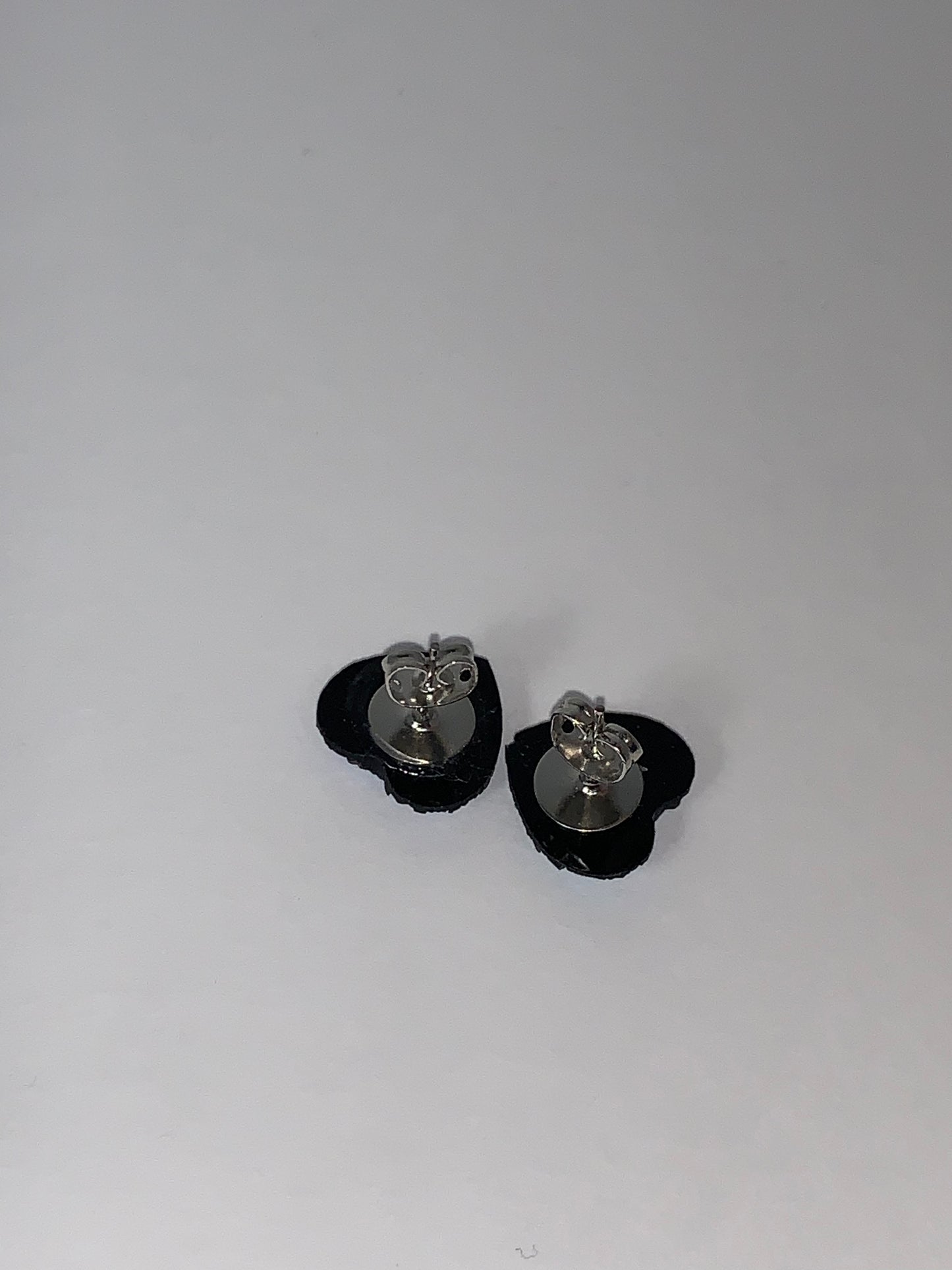 Glitter Heart Post Earrings