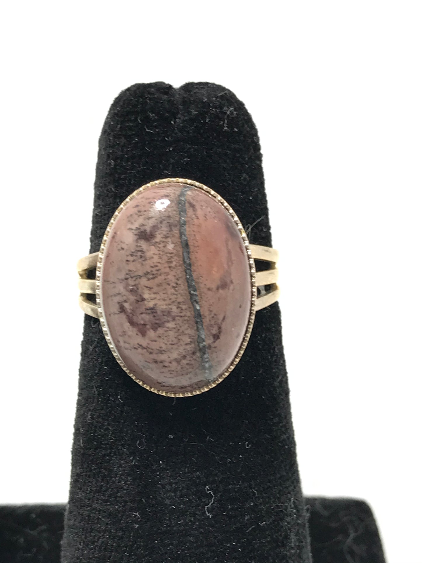 Rhodonite Sizeable Silver Ring