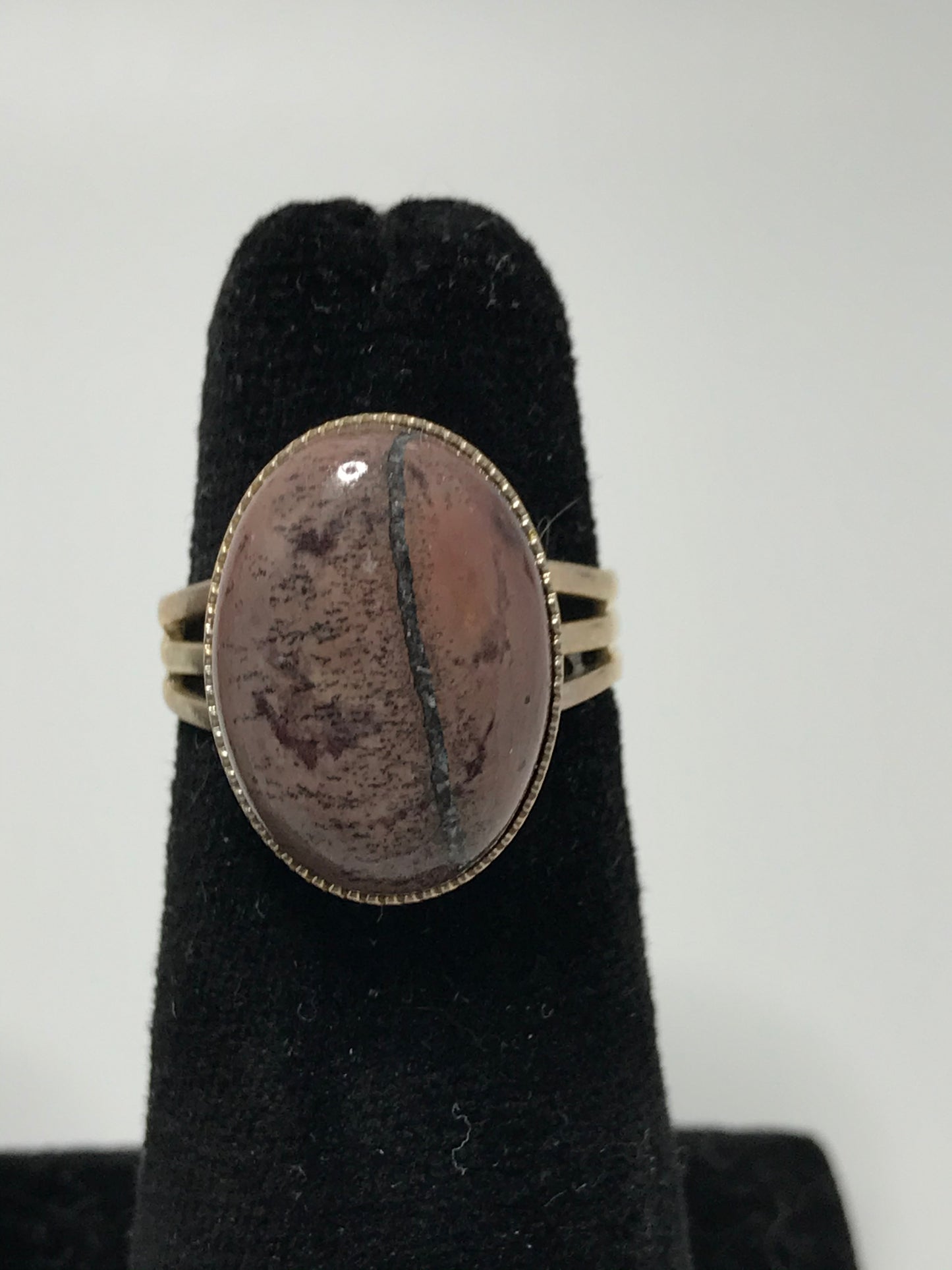 Rhodonite Sizeable Silver Ring