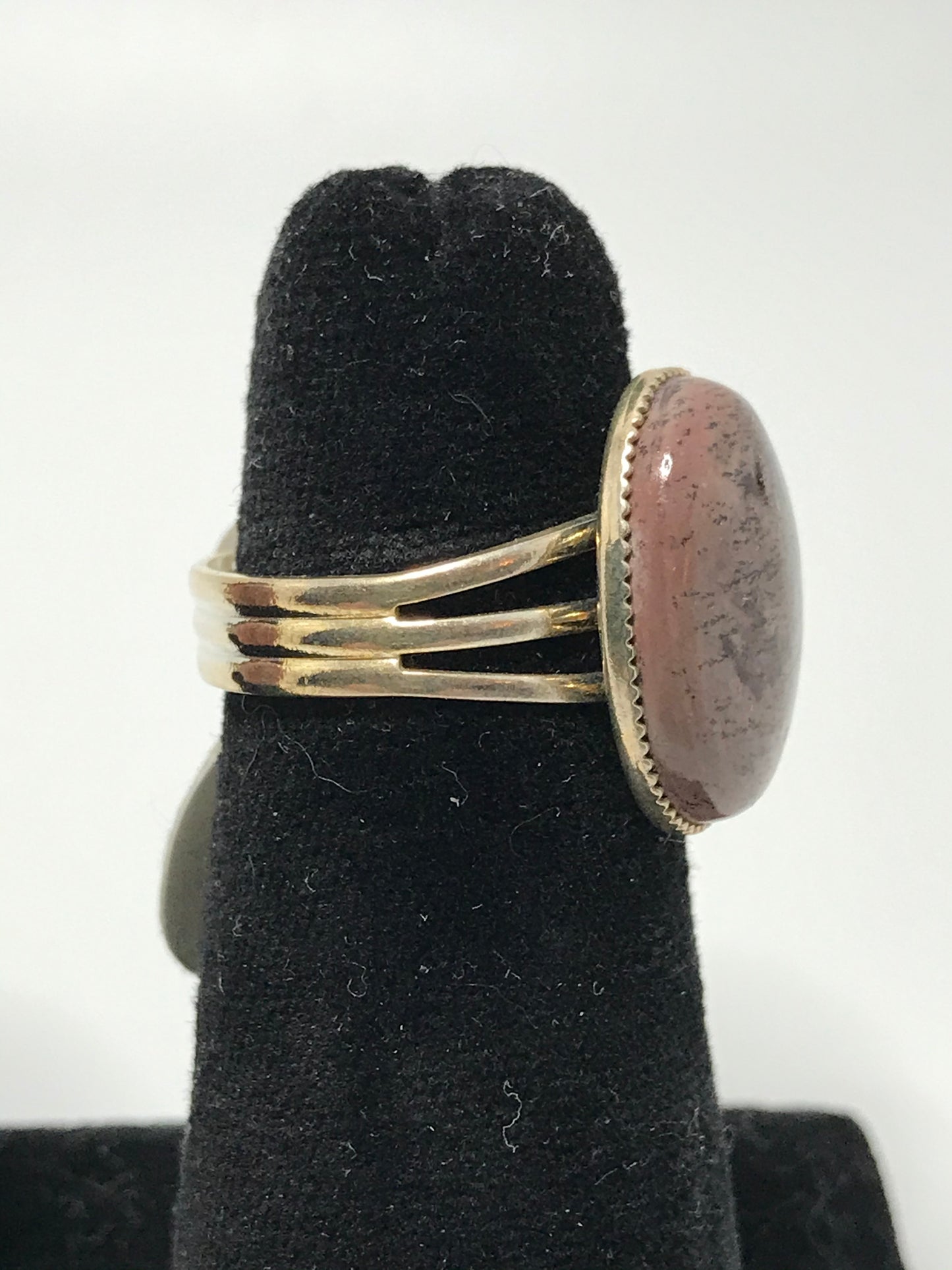 Rhodonite Sizeable Silver Ring