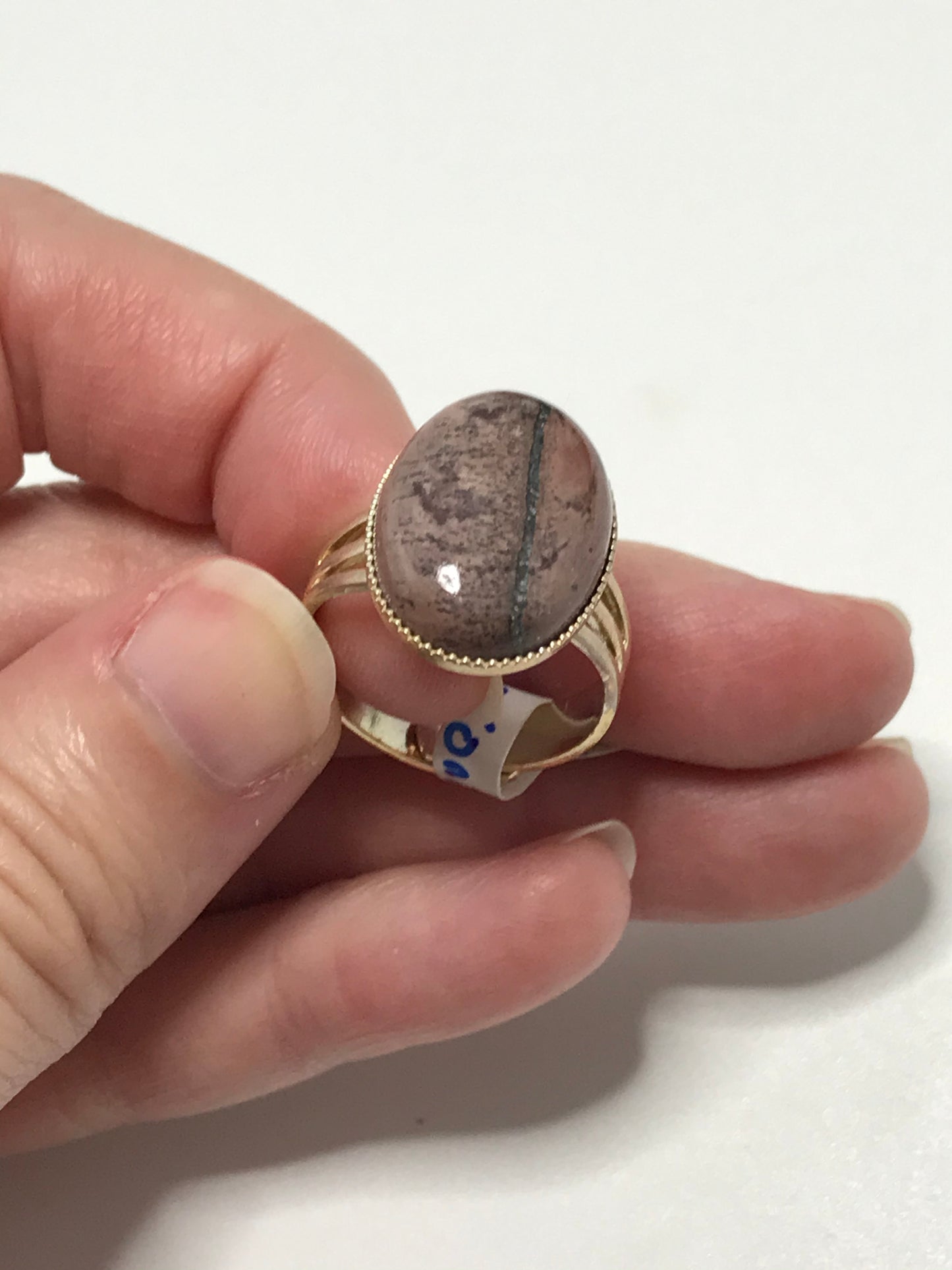 Rhodonite Sizeable Silver Ring