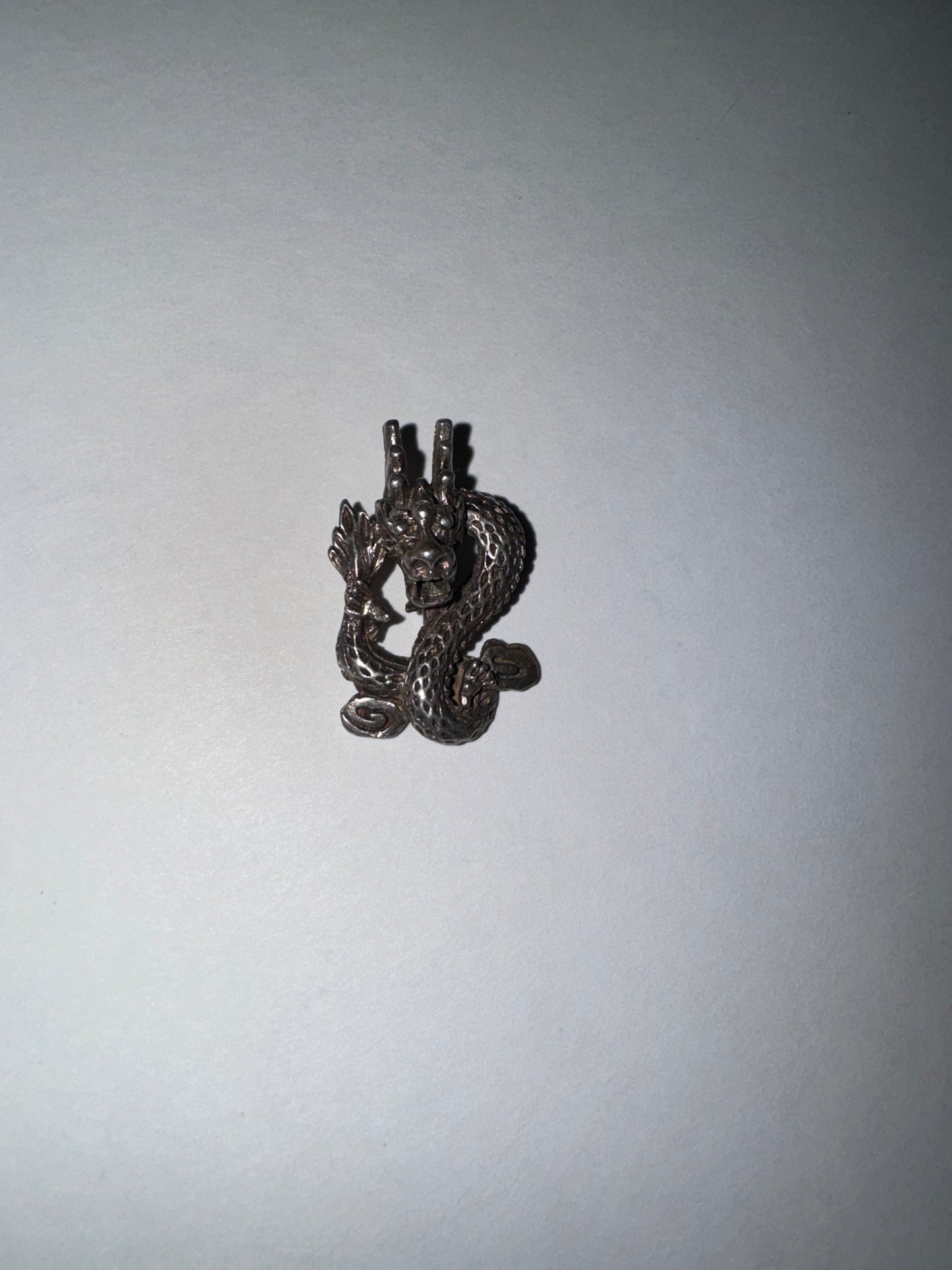 Antiqued Asian Dragon Pendant