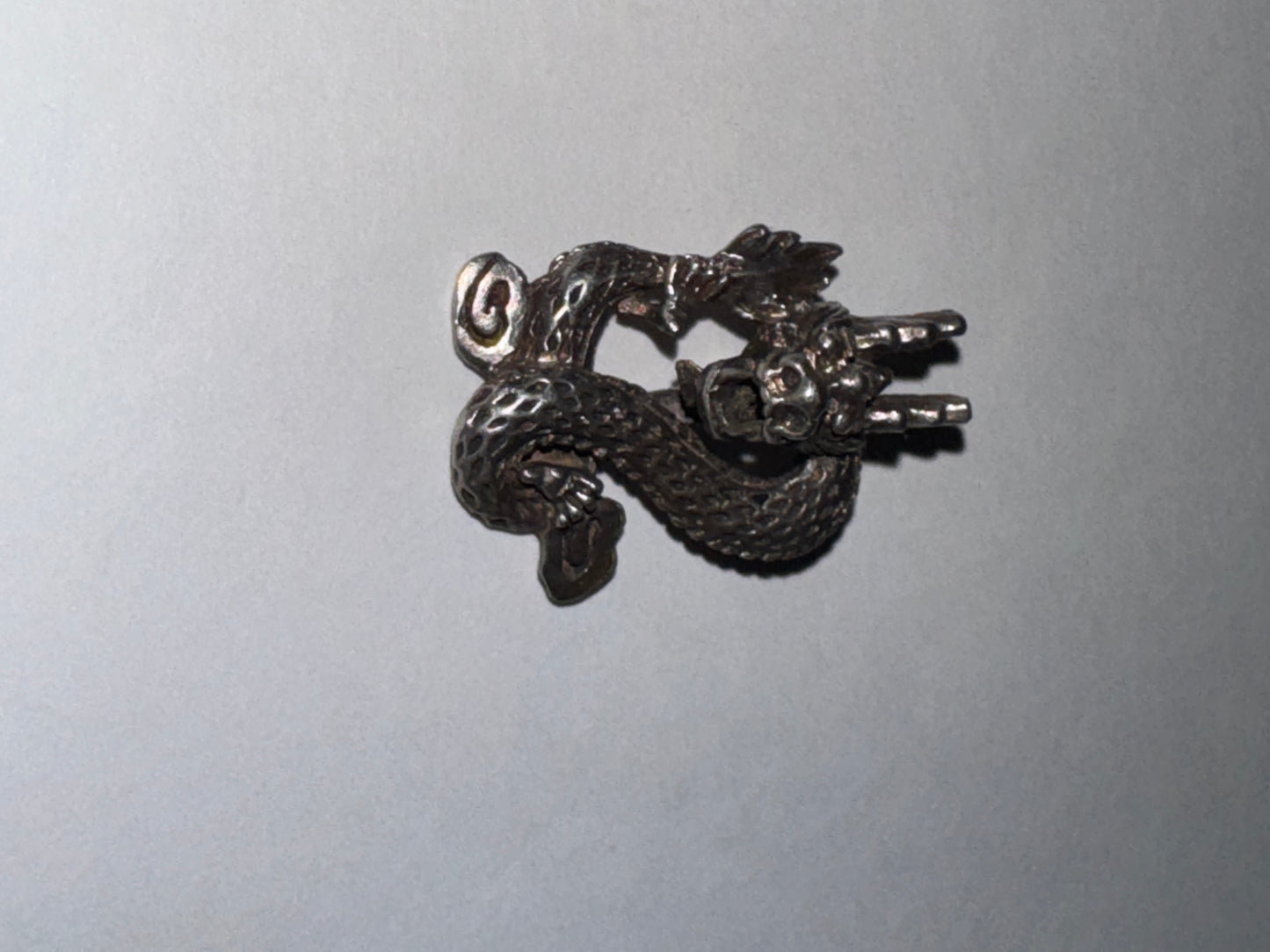 Antiqued Asian Dragon Pendant