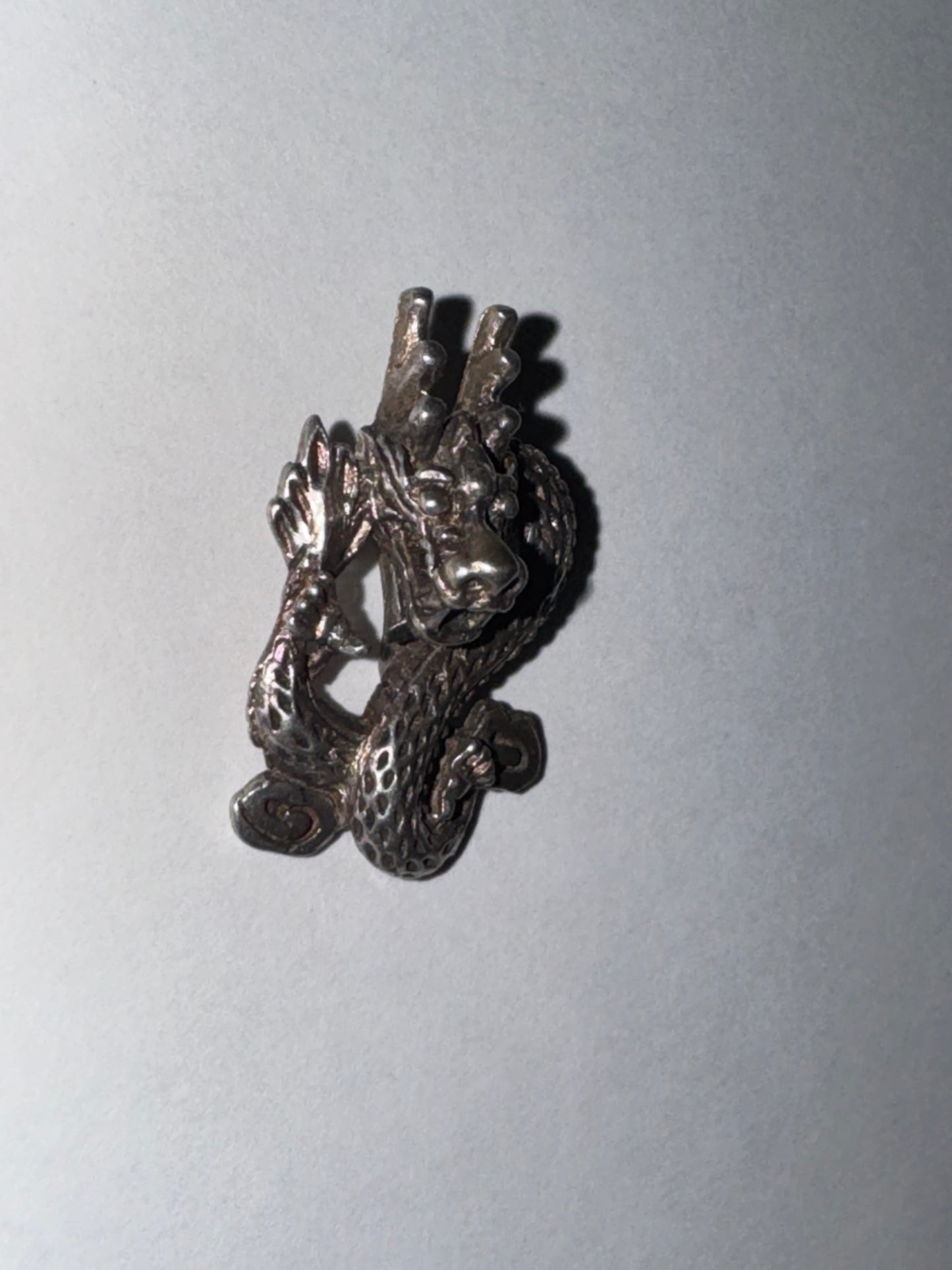 Antiqued Asian Dragon Pendant