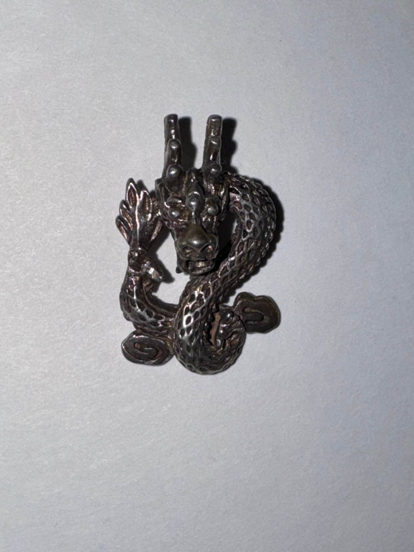 Antiqued Asian Dragon Pendant