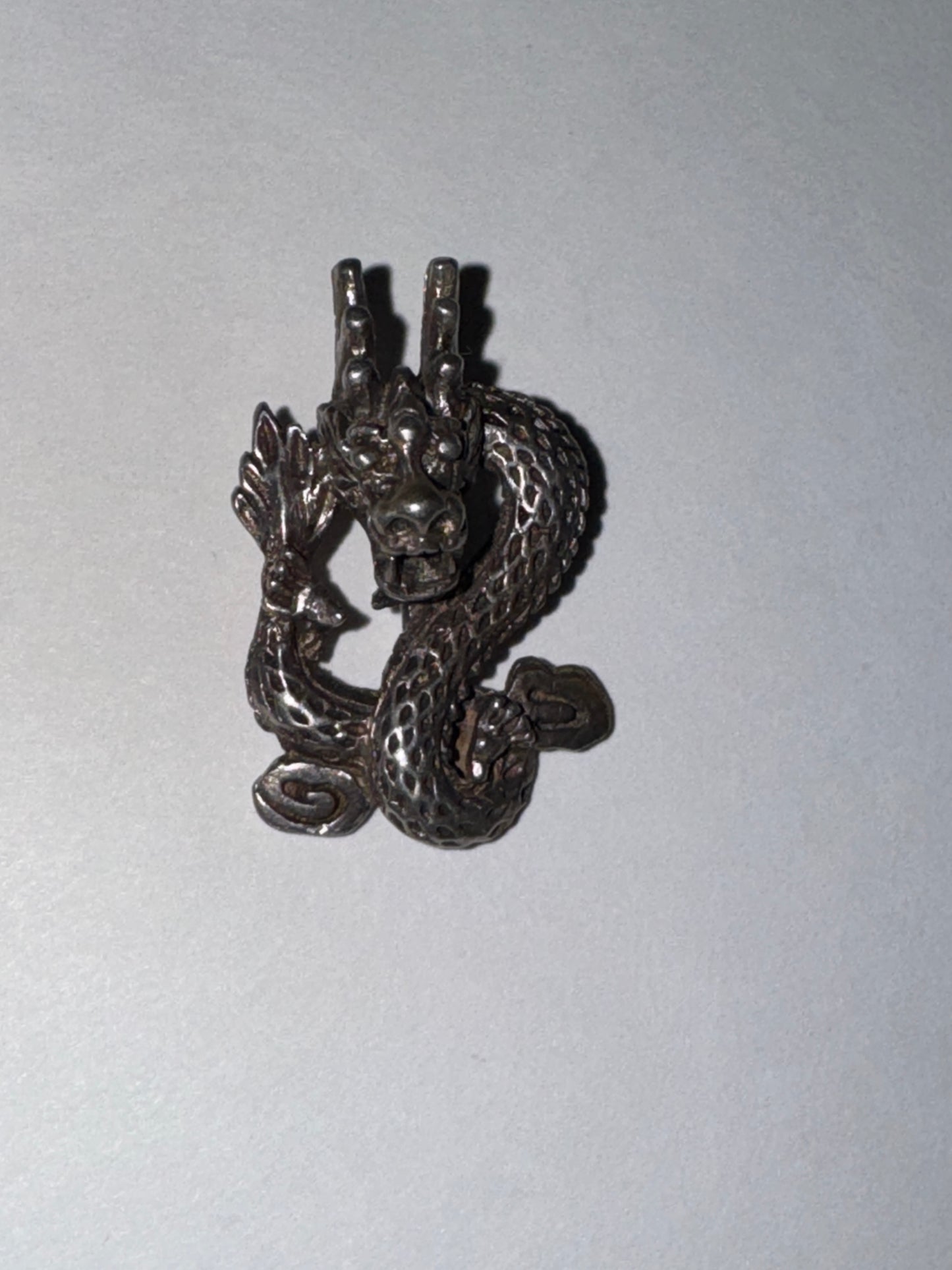 Antiqued Asian Dragon Pendant