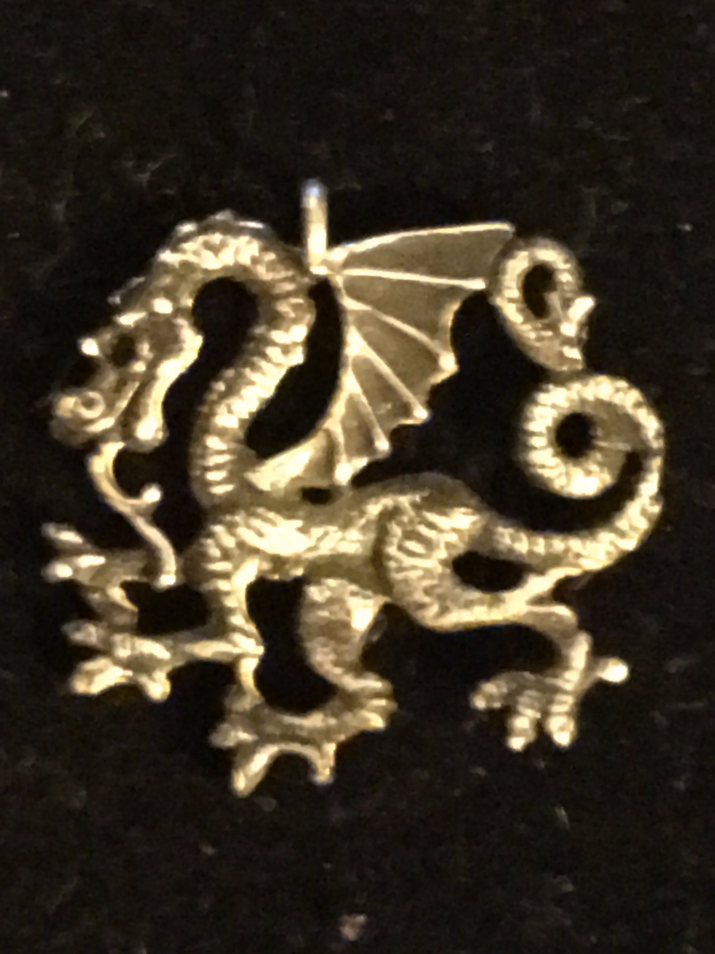 Sterling Silver Asian Dragon Pendant