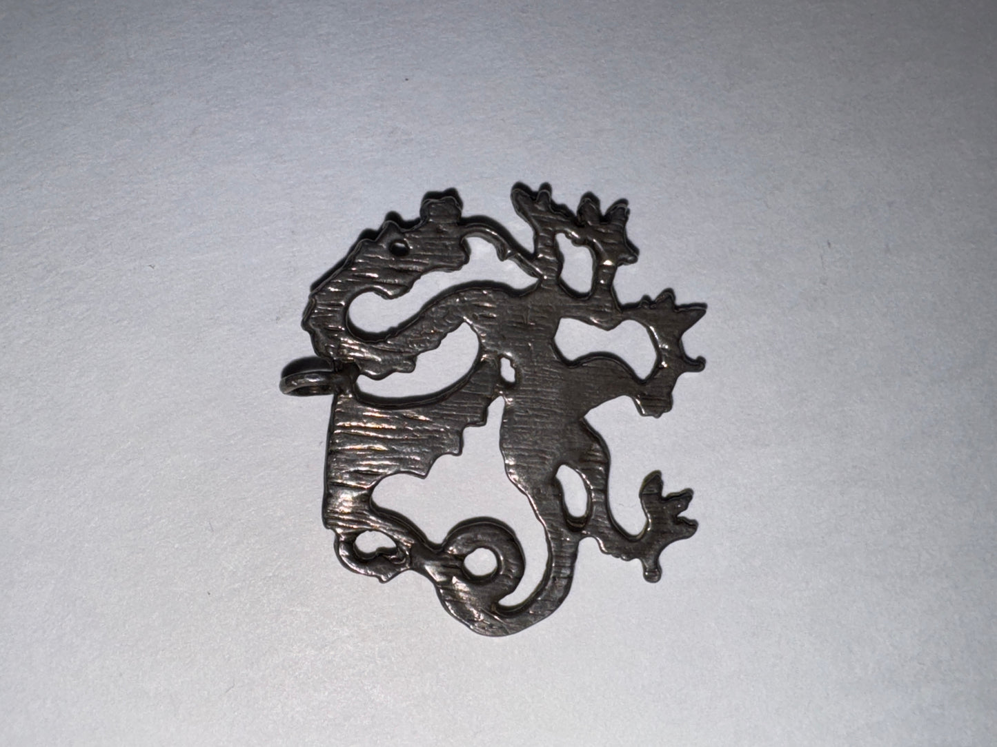 Sterling Silver Asian Dragon Pendant