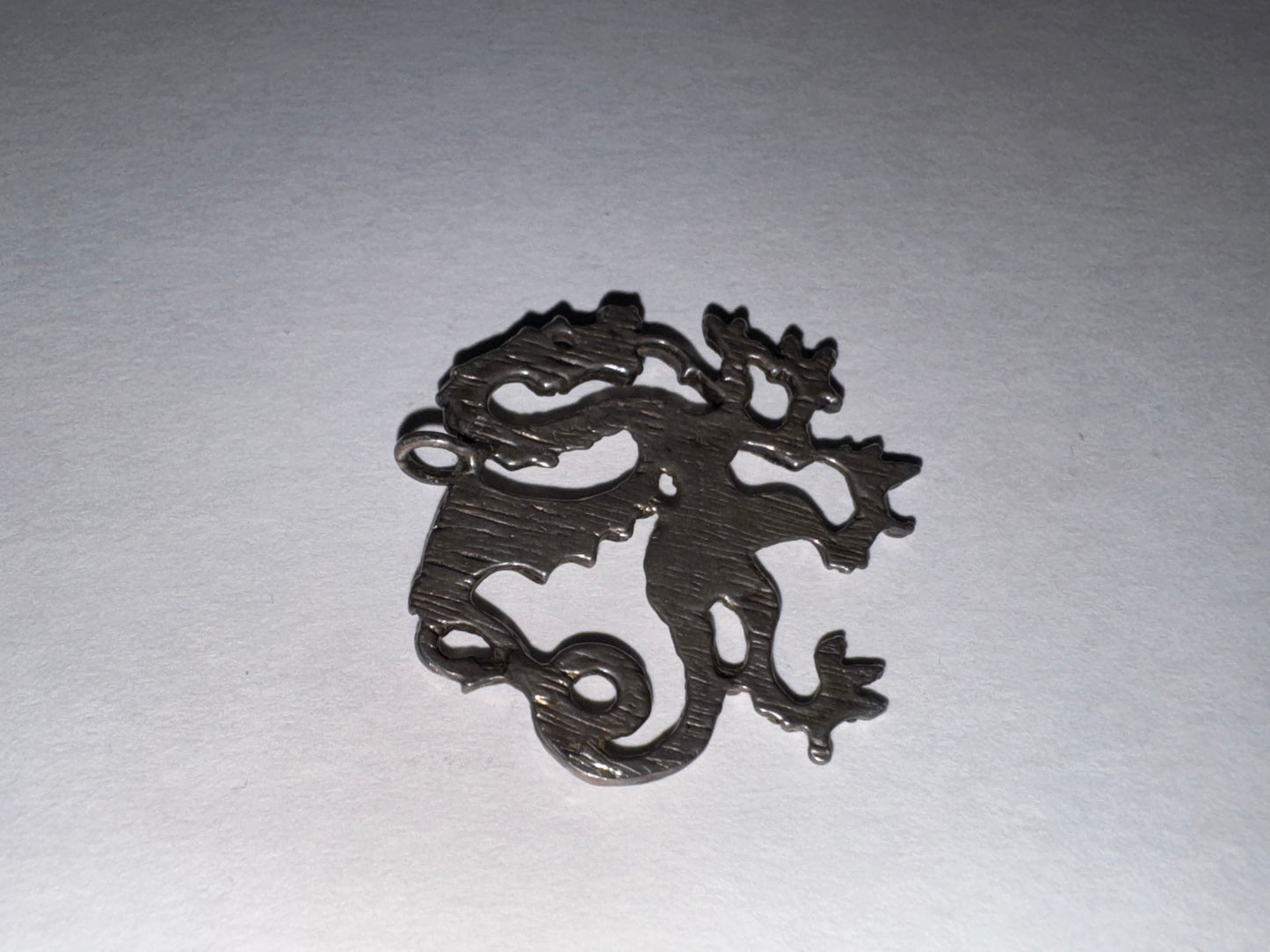 Sterling Silver Asian Dragon Pendant